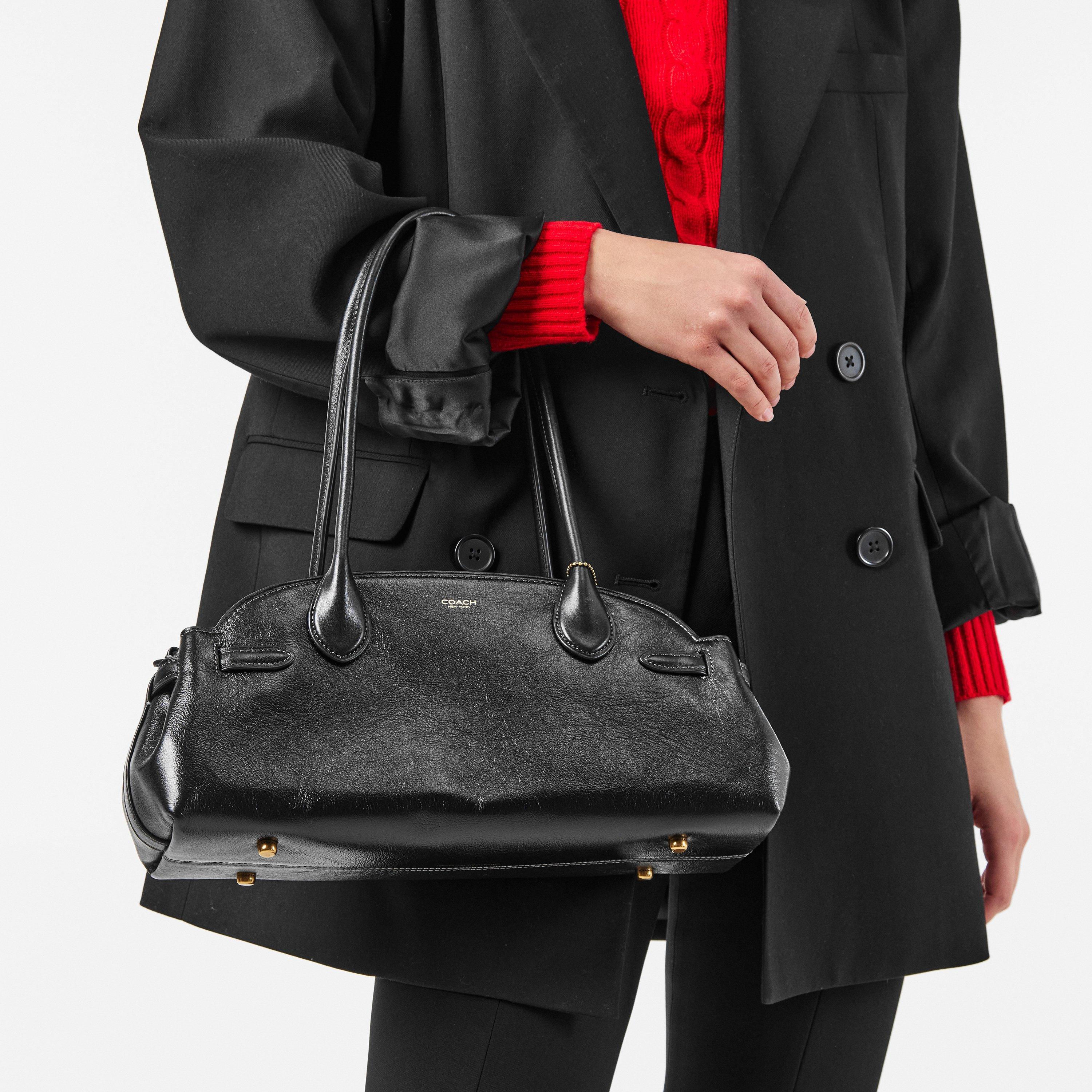 b4/black - Coach - Women's Empire Carryall Satchel Bag - 3