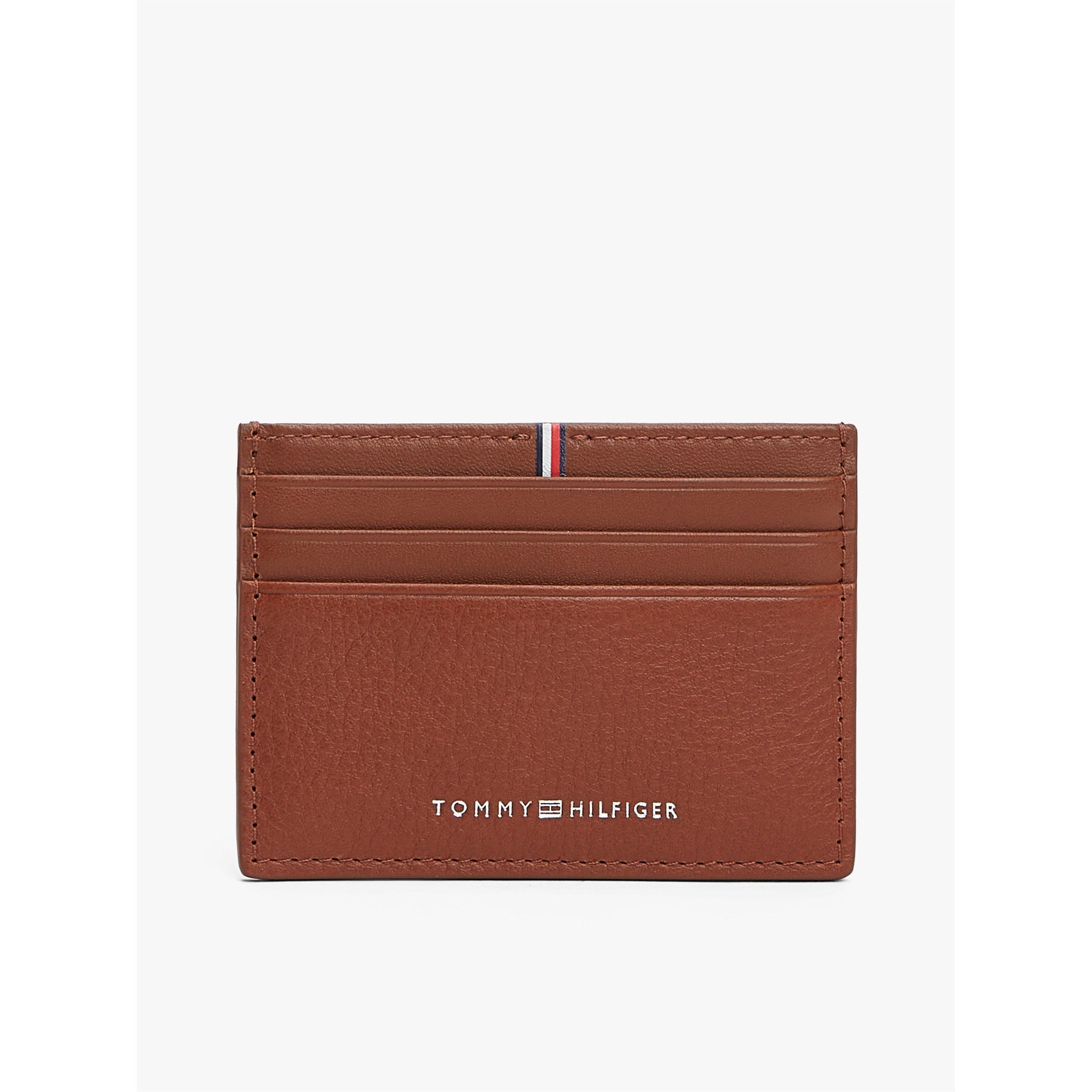 Tommy Hilfiger Men's Corp Leather Card Holder - Winter Cognac