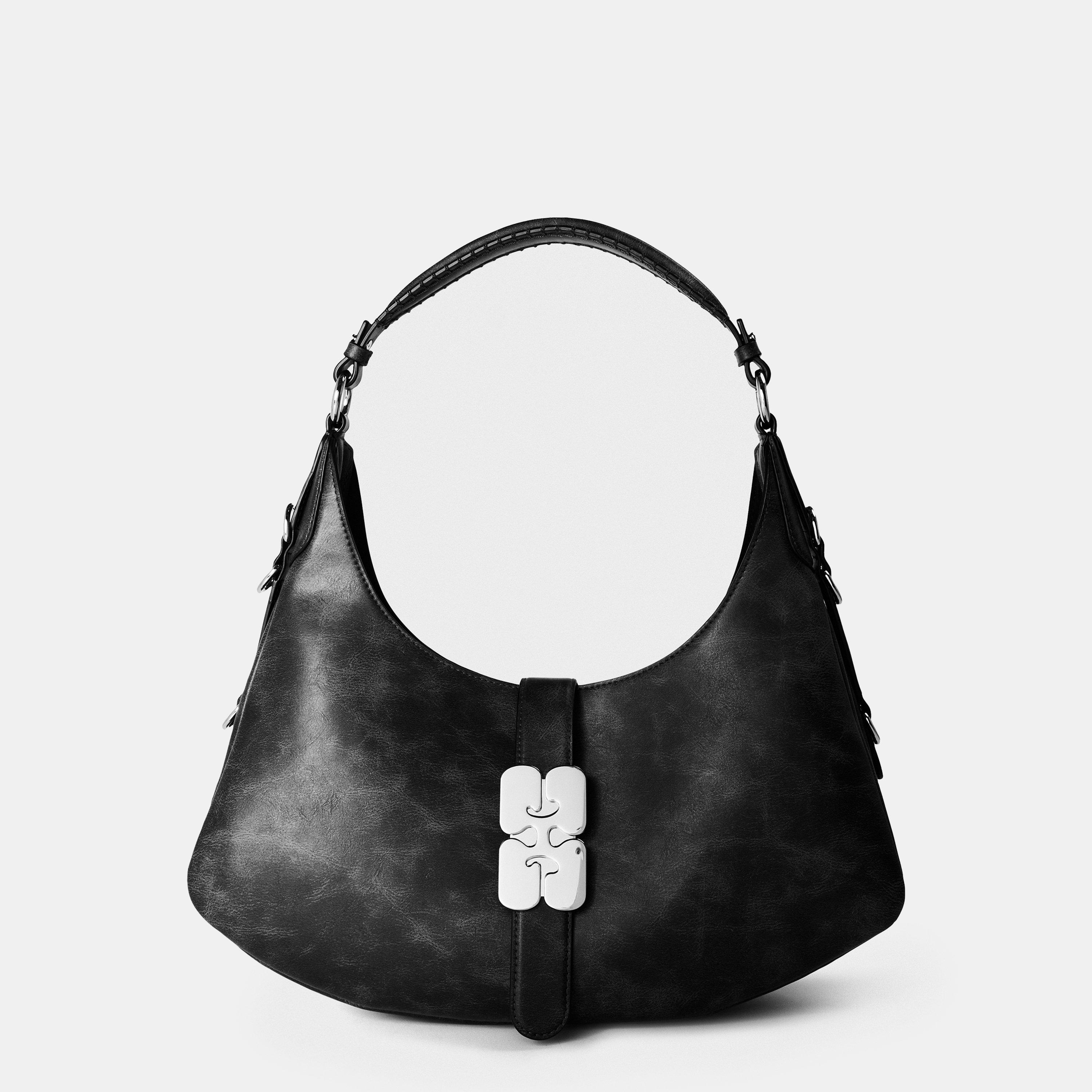 Ebony - Ganni - Women's Kat Small Shoulder Bag - 1