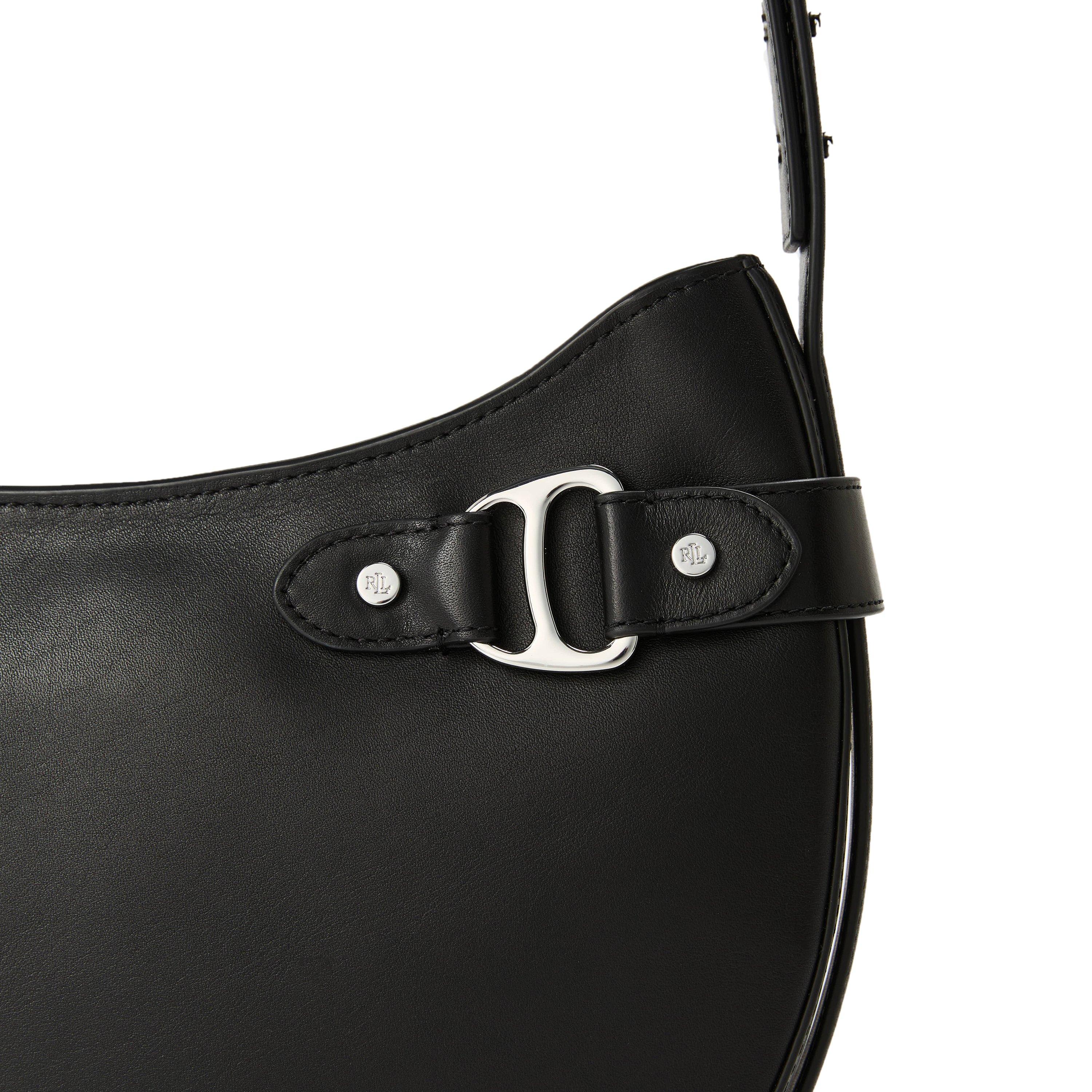 BLACK - Lauren by Ralph Lauren - Women's Tasha Large Shoulder Bag - 4