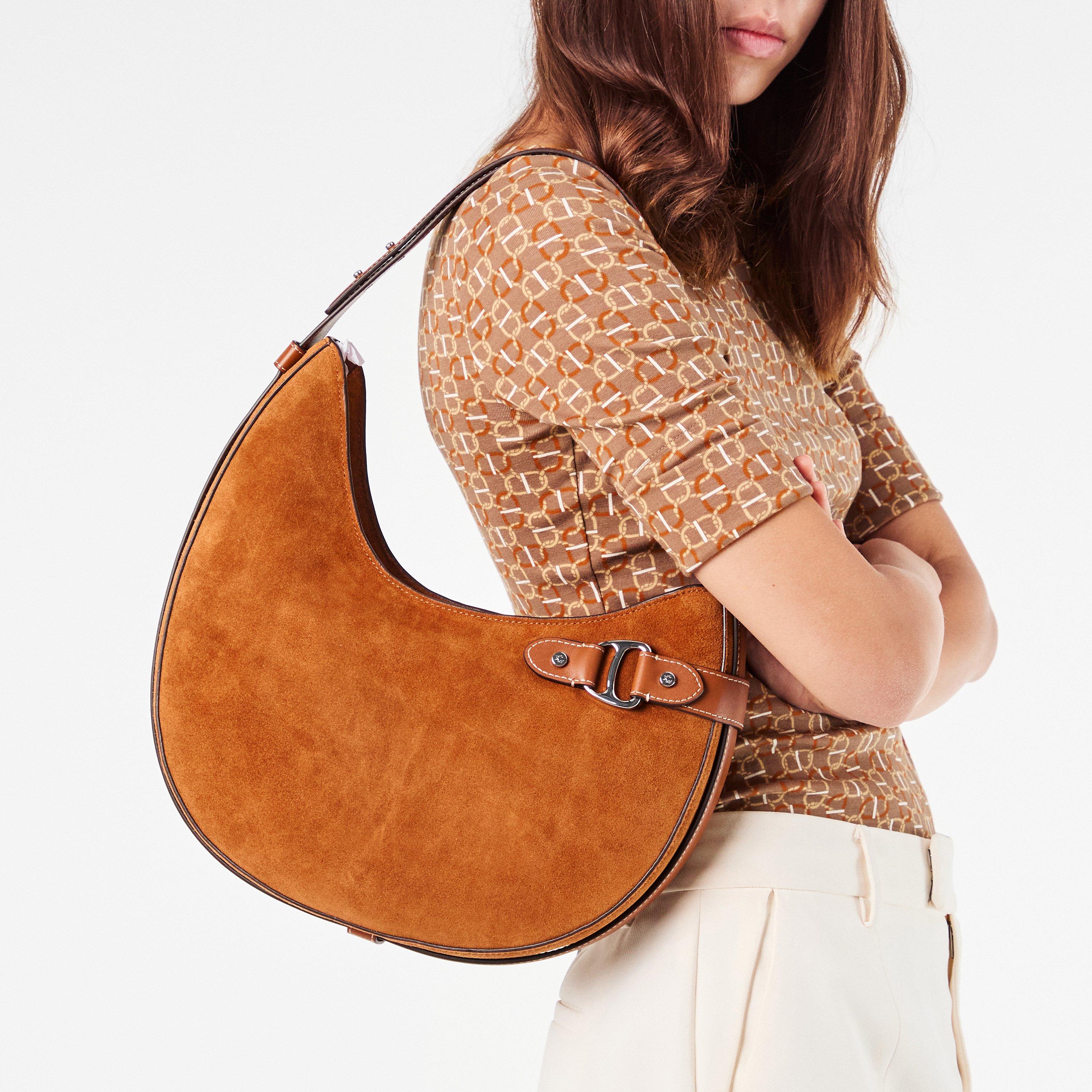 LAUREN TAN - Lauren by Ralph Lauren - Women's Real Leather Tasha Large Shoulder Bag - 3