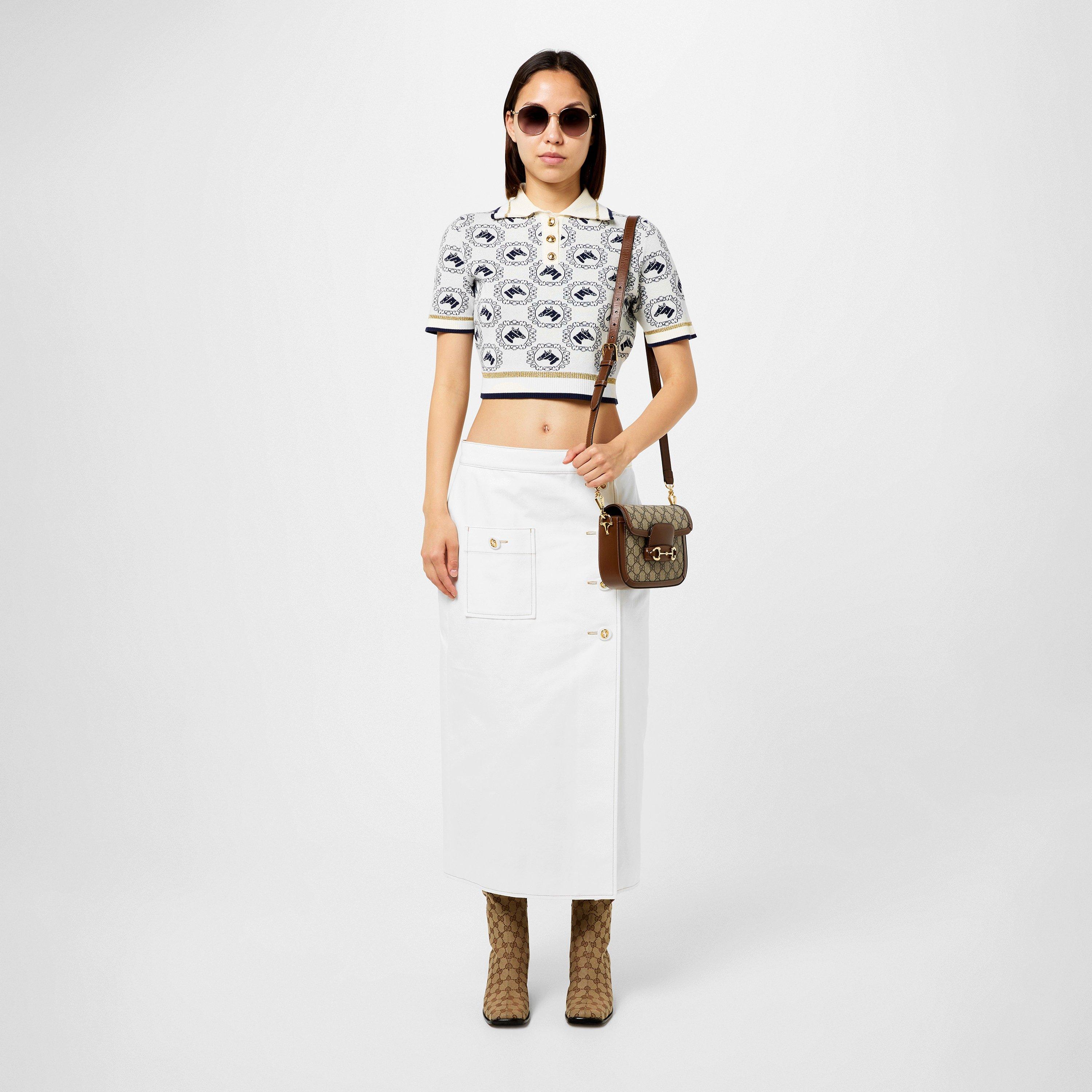 Beige - Gucci - Horsebit 1955 Mini Shoulder Bag - 8