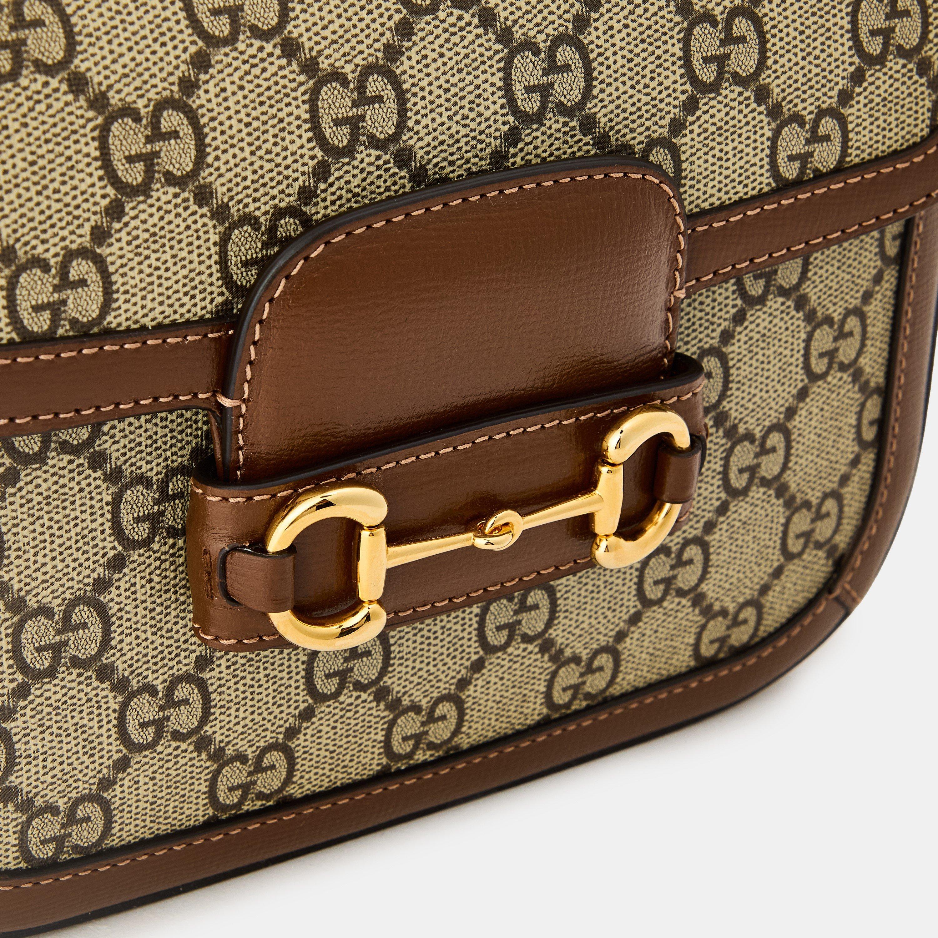 Beige - Gucci - Horsebit 1955 Mini Shoulder Bag - 5