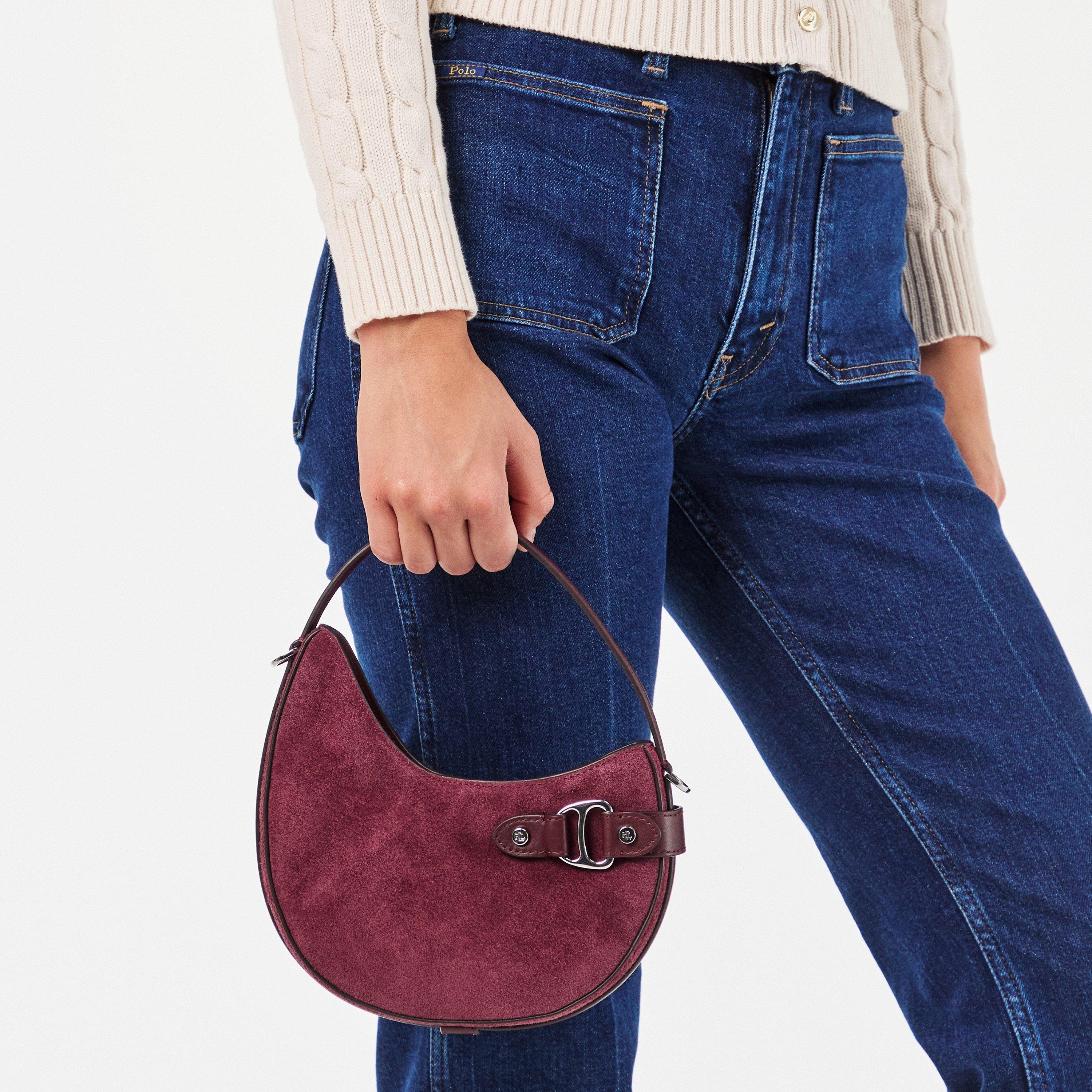 DARK GARNET - Lauren by Ralph Lauren - Women's Tasha Small Shoulder Bags - 3