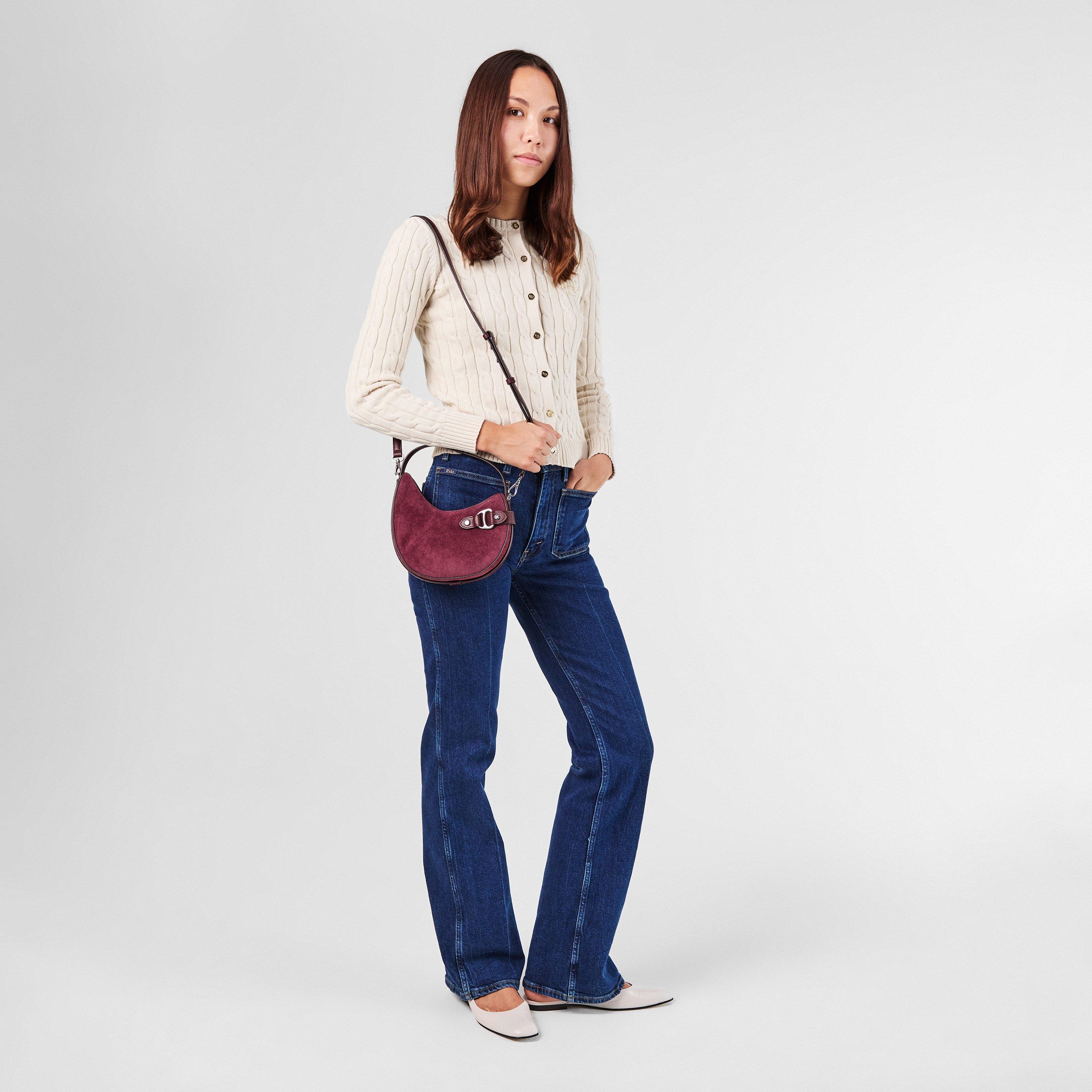 DARK GARNET - Lauren by Ralph Lauren - Women's Tasha Small Shoulder Bags - 5