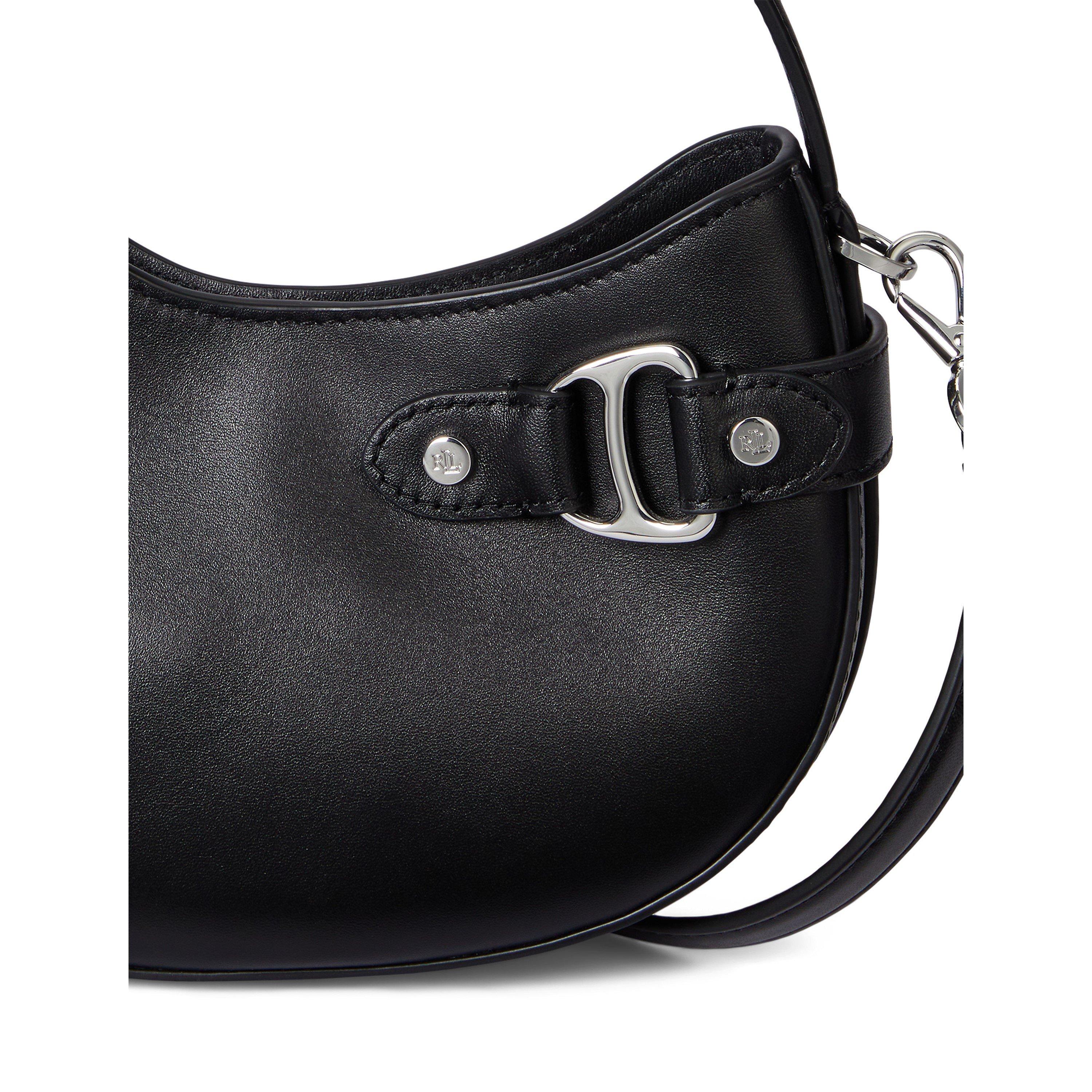 Black - Lauren by Ralph Lauren - Women's Tasha Small Shoulder Bags - 5