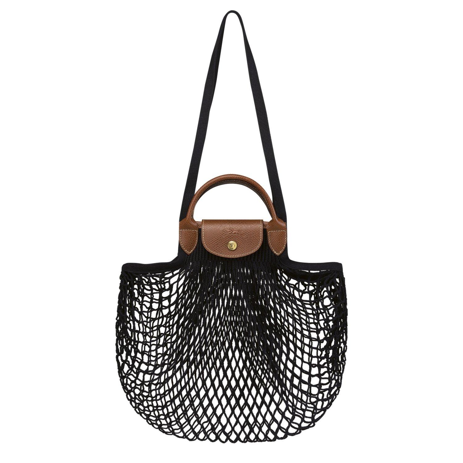 Longchamp Women's Le Pliage Filet L Mesh Bag - Black