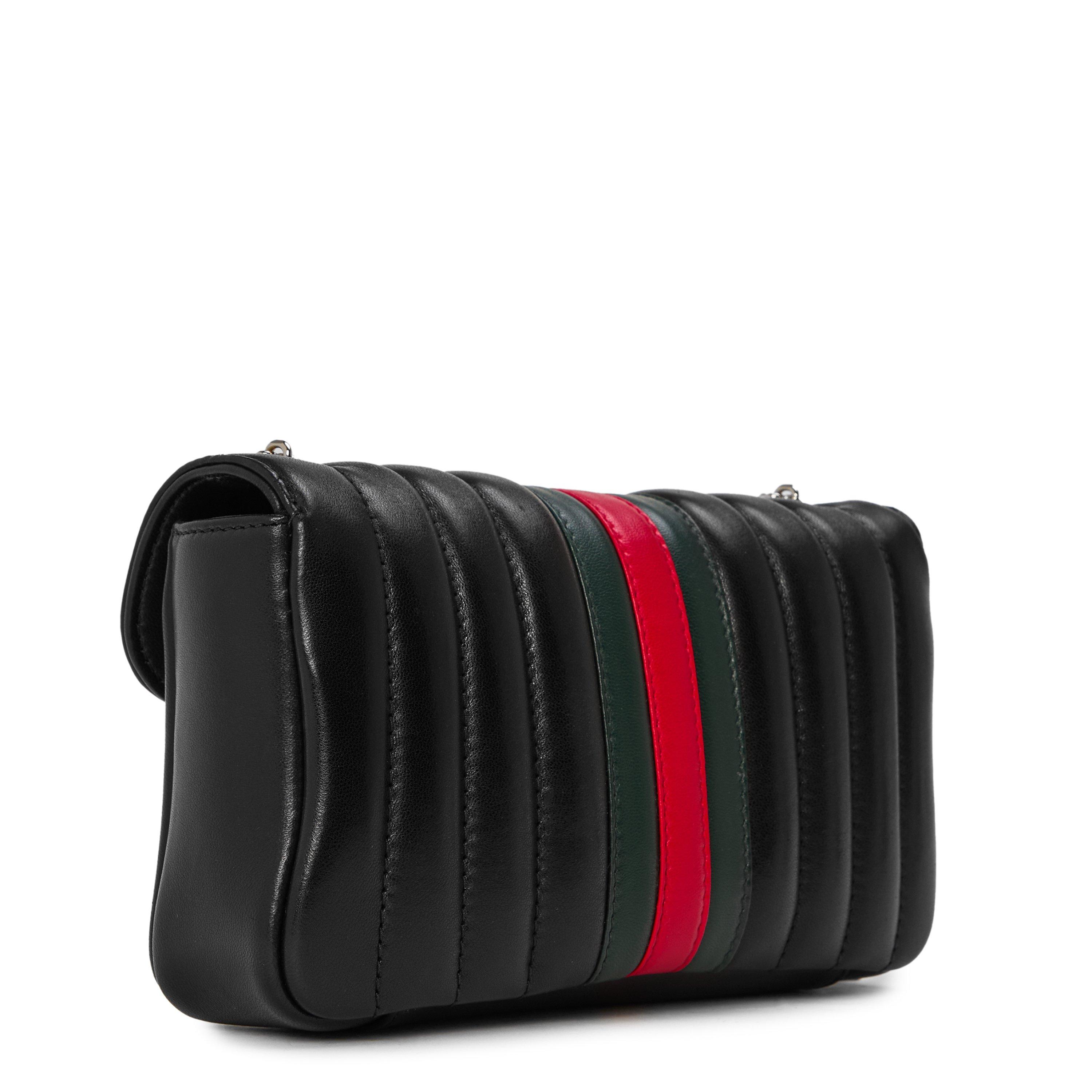 Black/Green - Gucci - Gucci Strpe Mni Mrmn Ld64 - 2