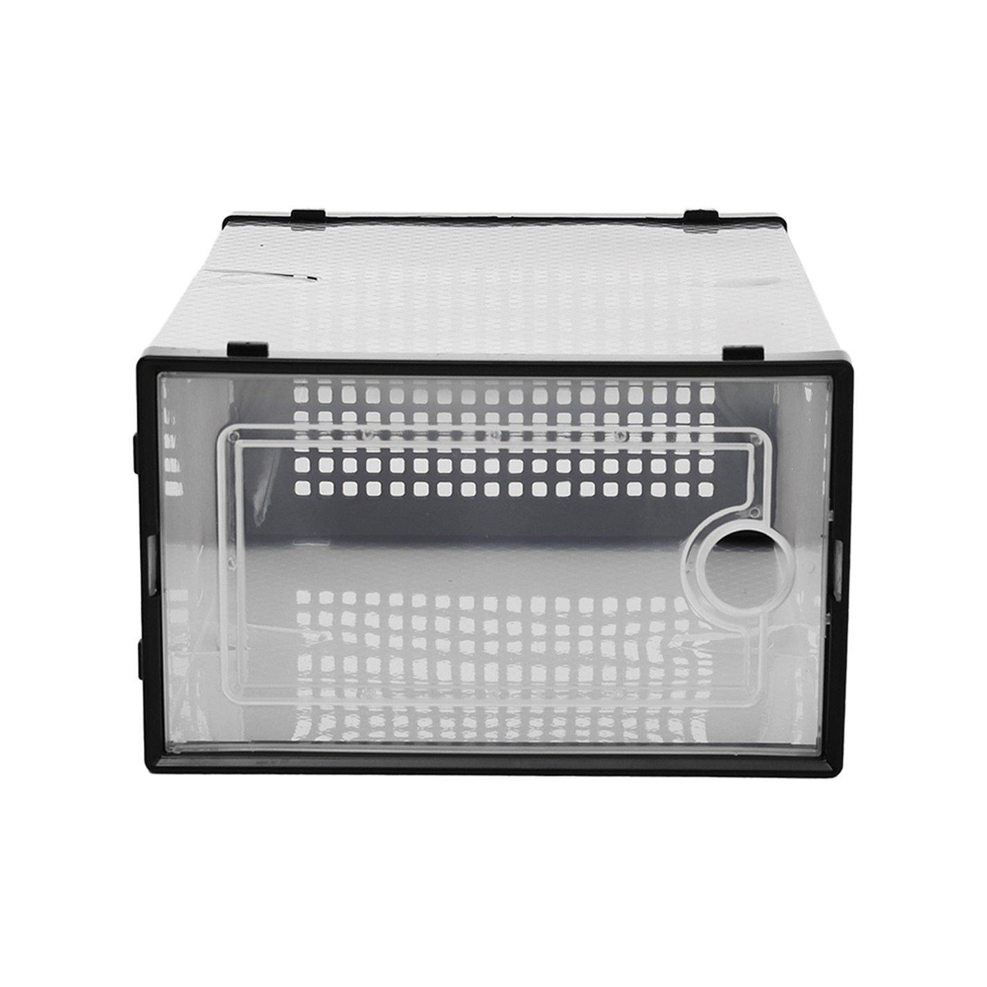 Black - Kabinet UK - 12x Stackable Shoe Storage Box Black - 5