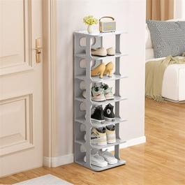 Cottonfy UK 6-Tier White Plastic Storage Shoe Rack