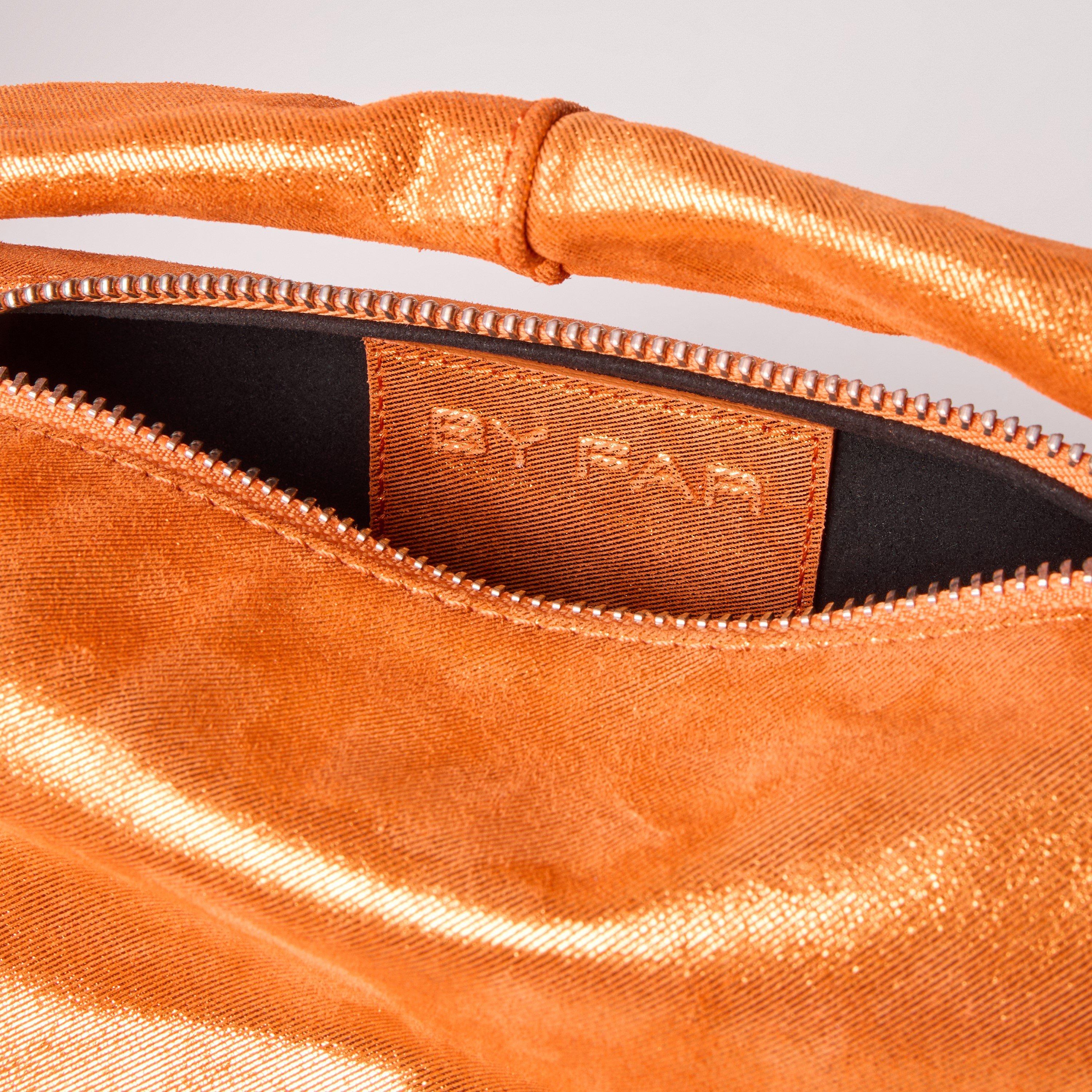 Orange - By Far - Women's Leather Shoulder Bags - 5