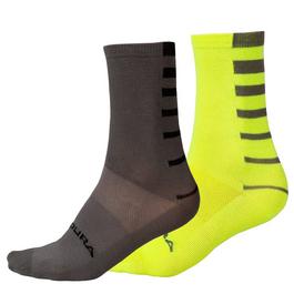 Endura COOLMAX® Stripe Socks Twin Pack
