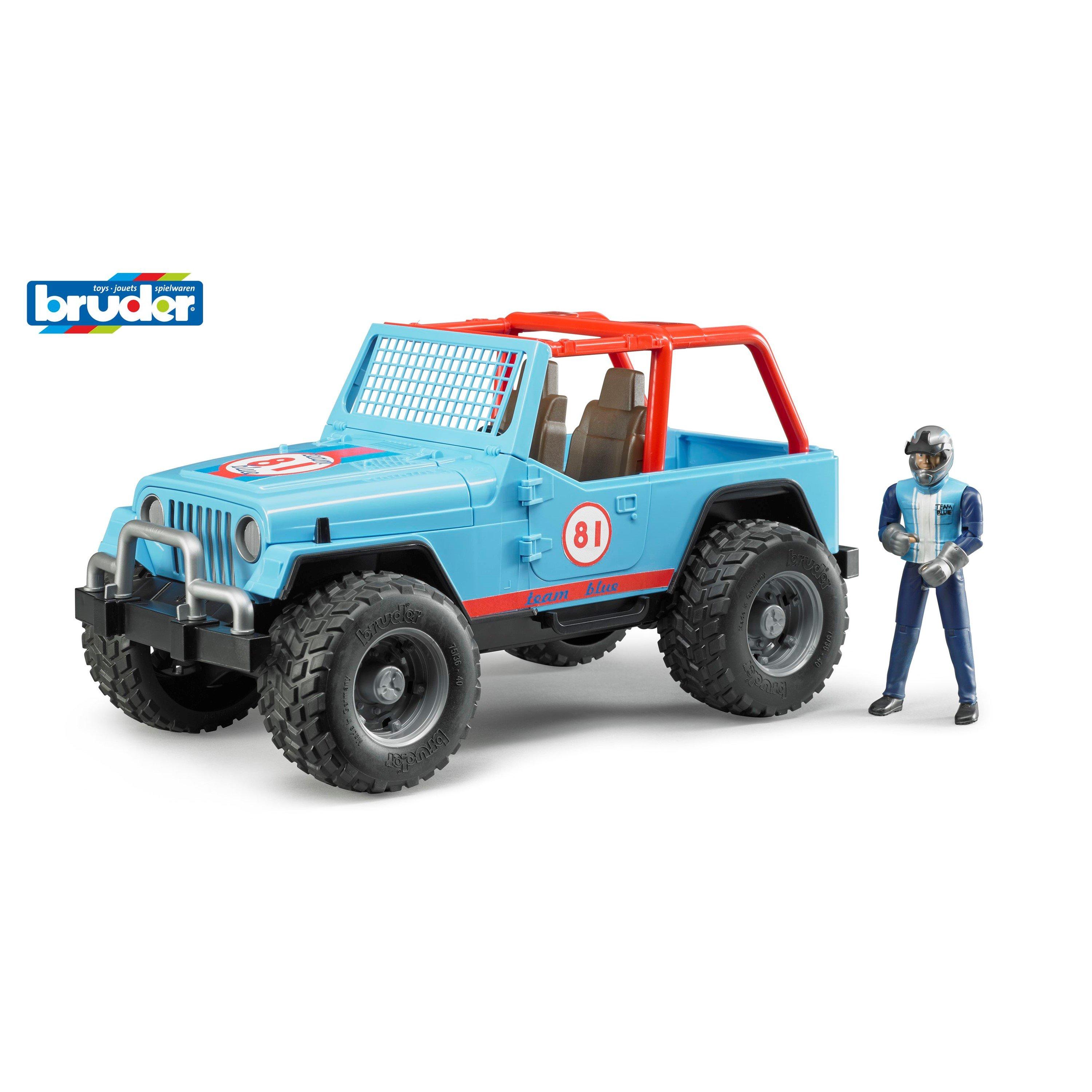 Multi - Bruder - Bruder 1:16 Jeep¿ Cross Country Racer (Blue) with - 1