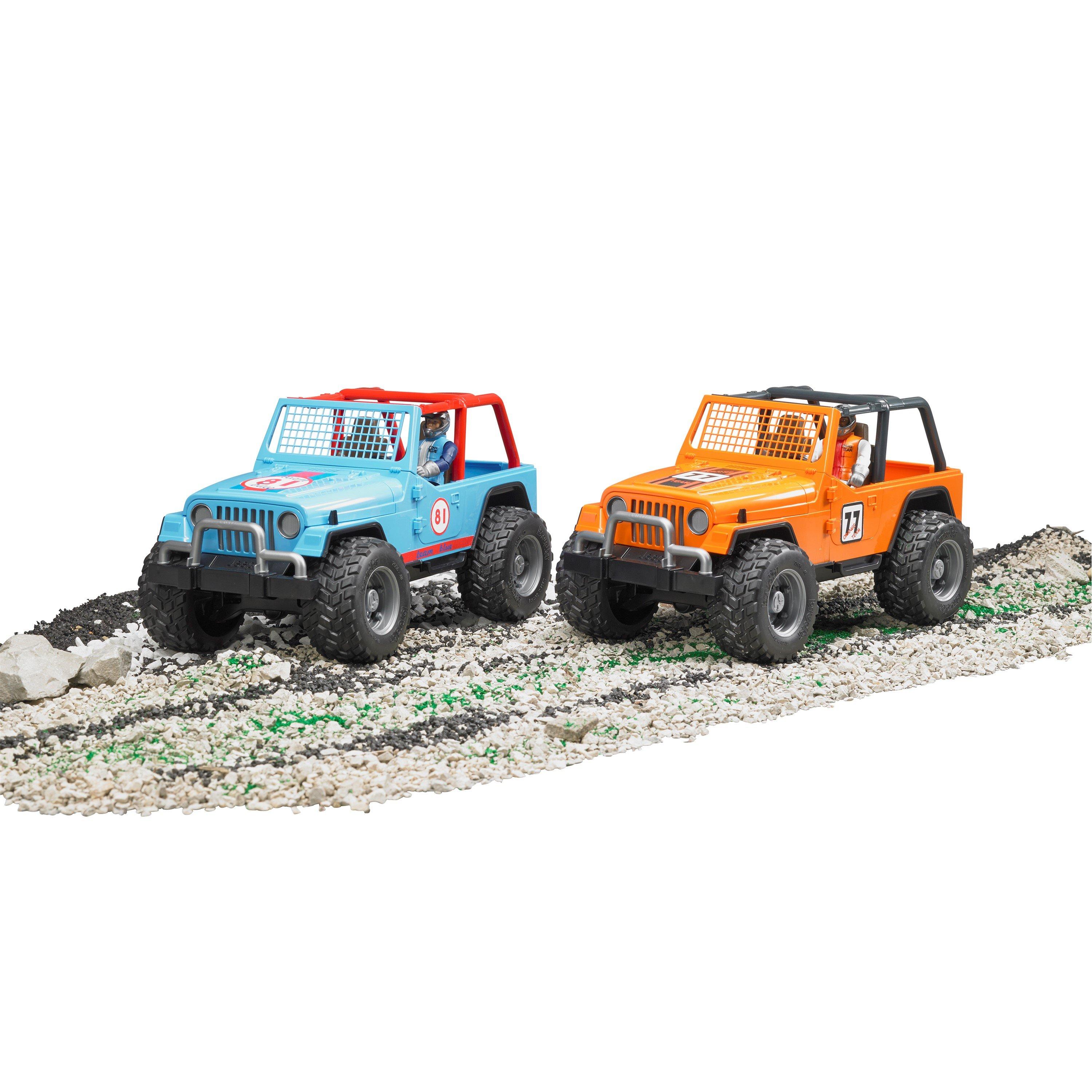 Multi - Bruder - Bruder 1:16 Jeep¿ Cross Country Racer (Blue) with - 2