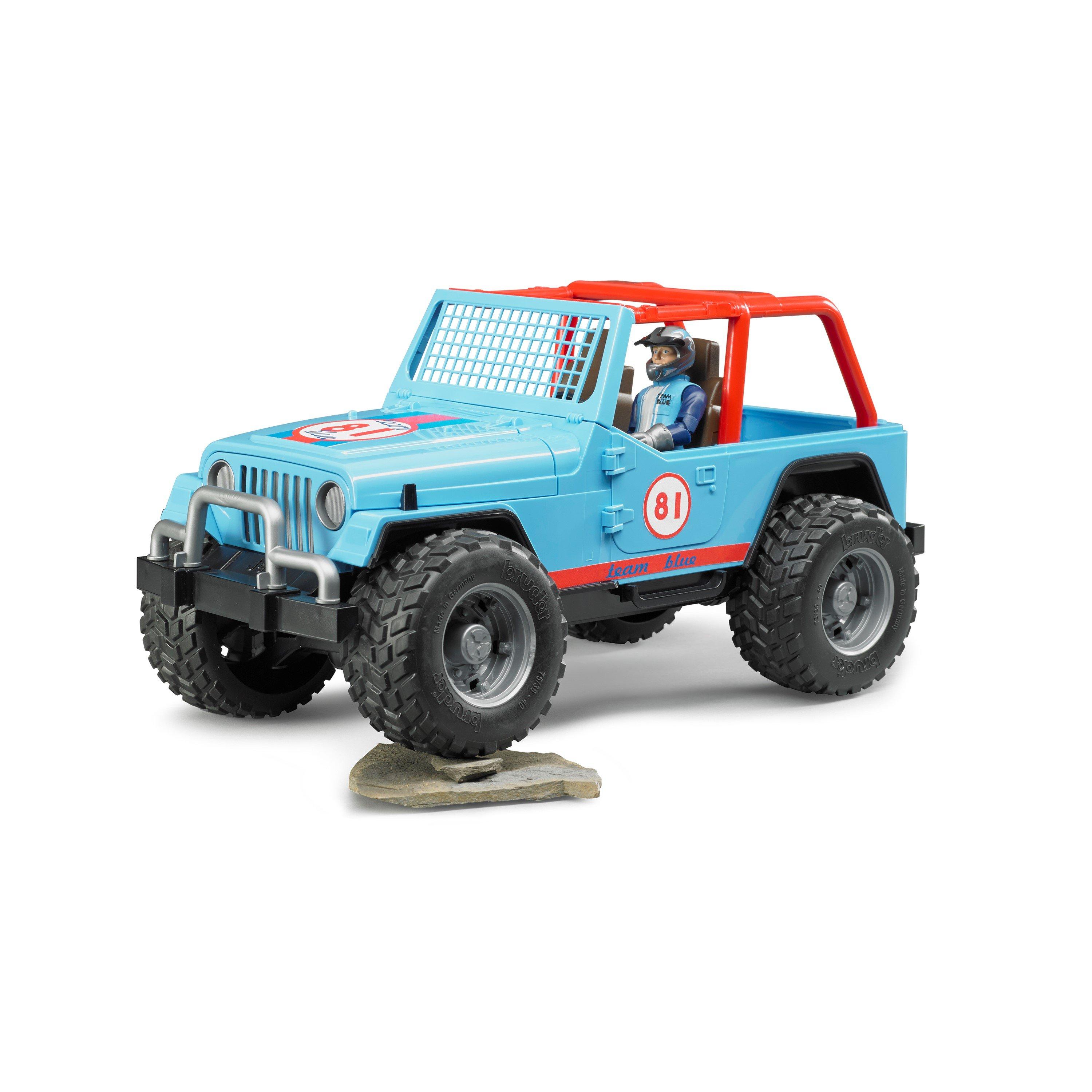 Multi - Bruder - Bruder 1:16 Jeep¿ Cross Country Racer (Blue) with - 4