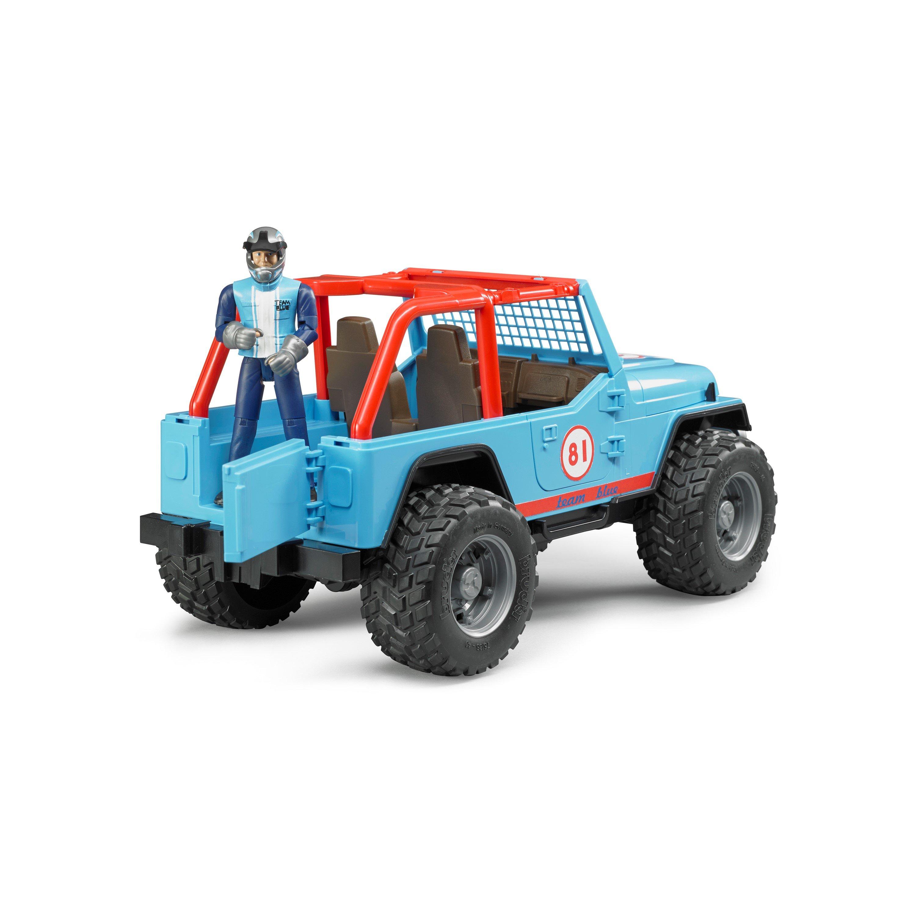 Multi - Bruder - Bruder 1:16 Jeep¿ Cross Country Racer (Blue) with - 5