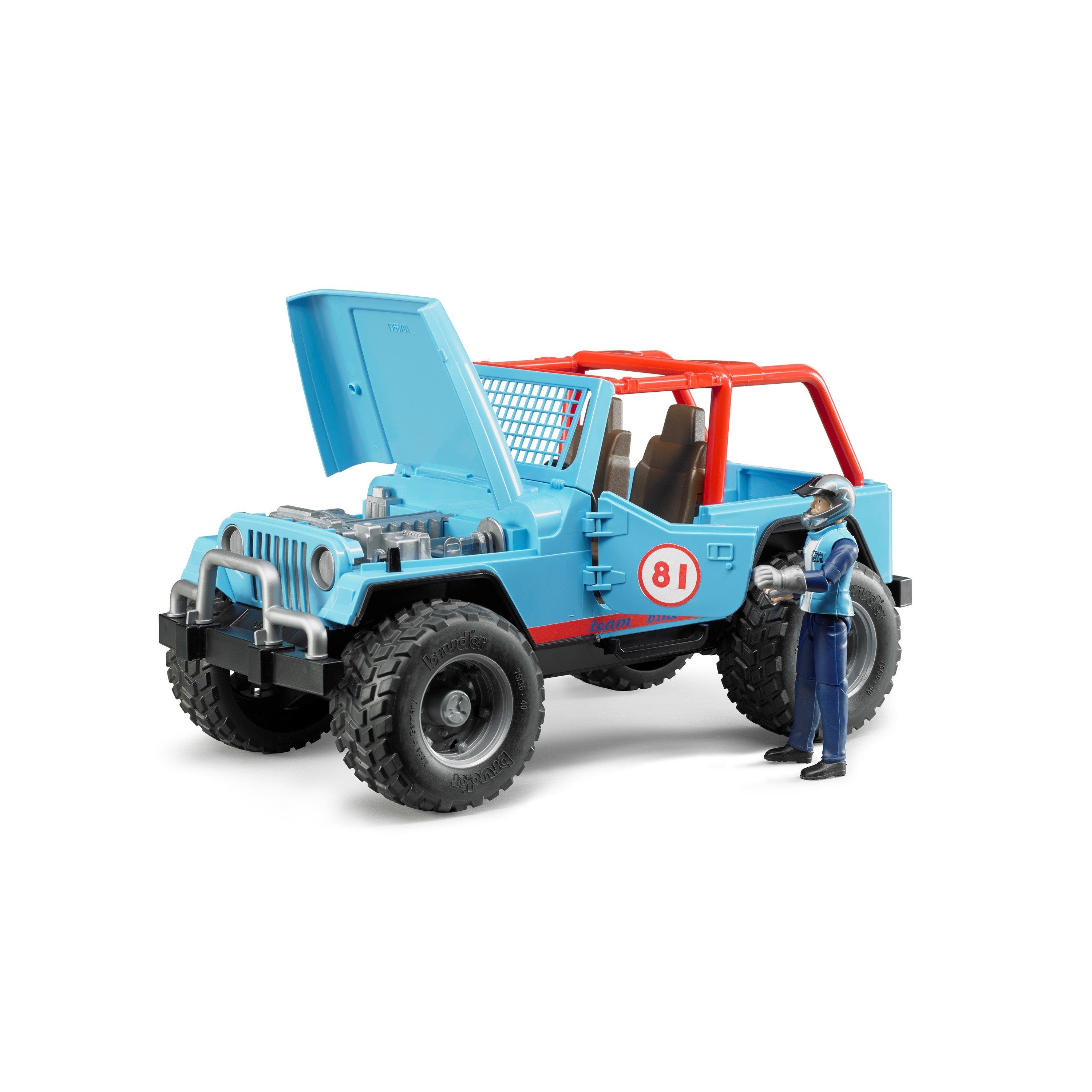 Multi - Bruder - Bruder 1:16 Jeep¿ Cross Country Racer (Blue) with - 7