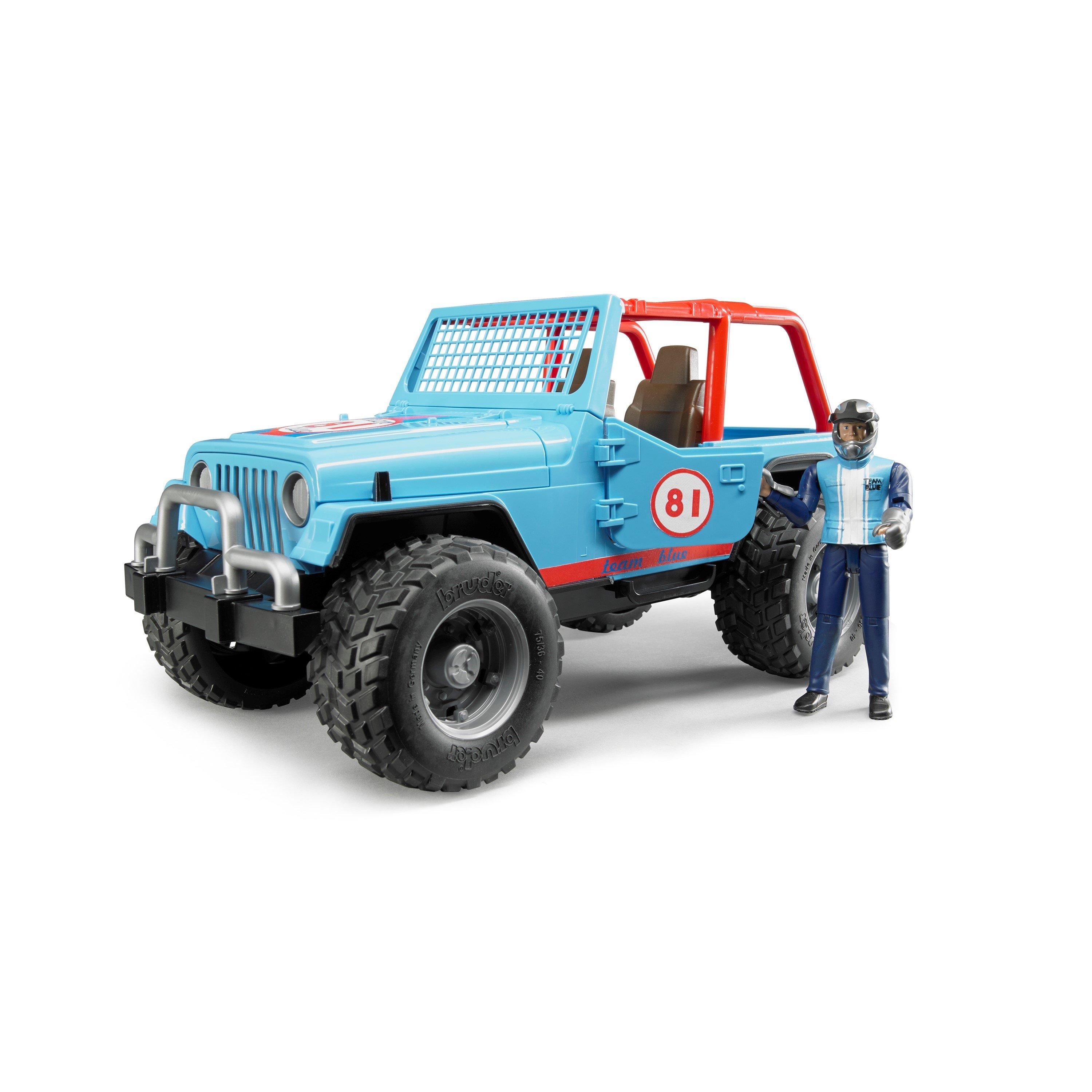 Multi - Bruder - Bruder 1:16 Jeep¿ Cross Country Racer (Blue) with - 8