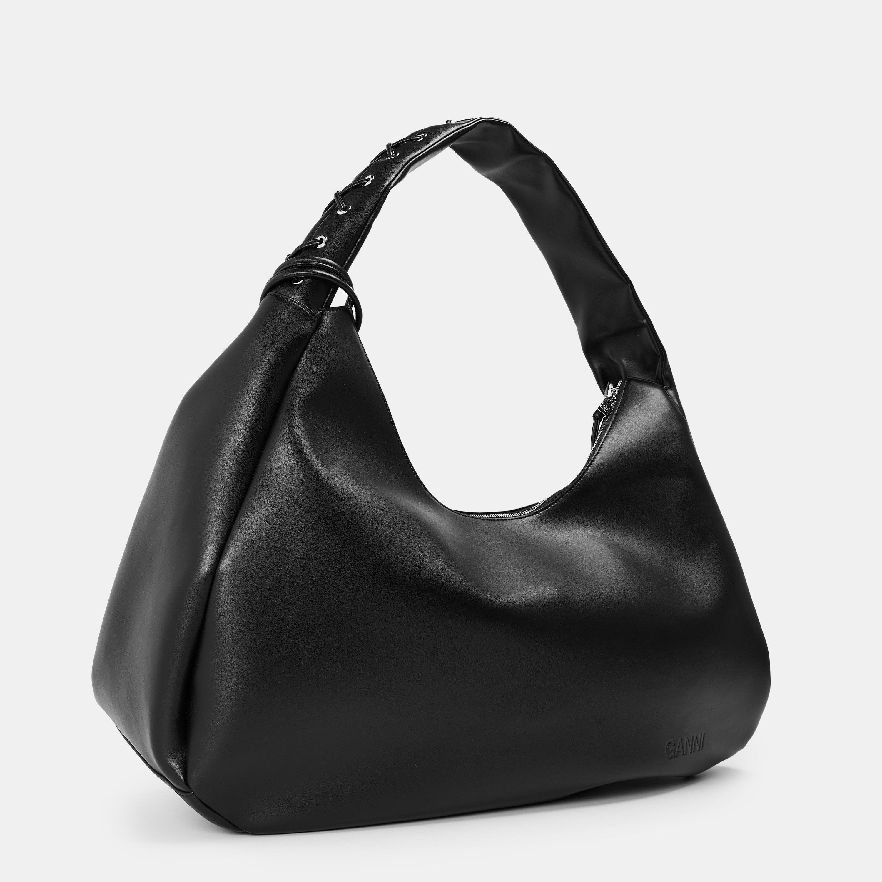 Black - Ganni - Women's Bou Hobo Bag - 2