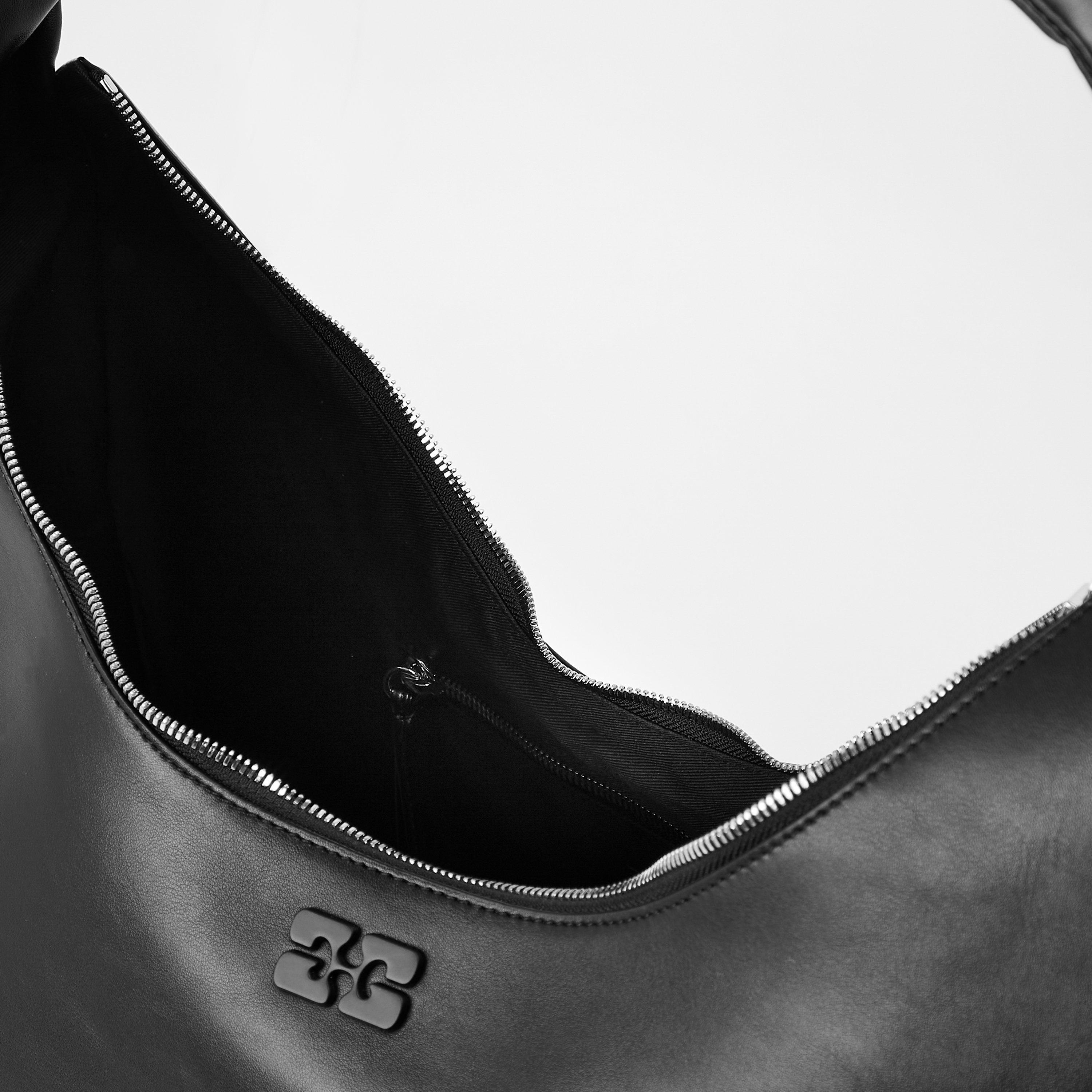 Black - Ganni - Women's Bou Hobo Bag - 5