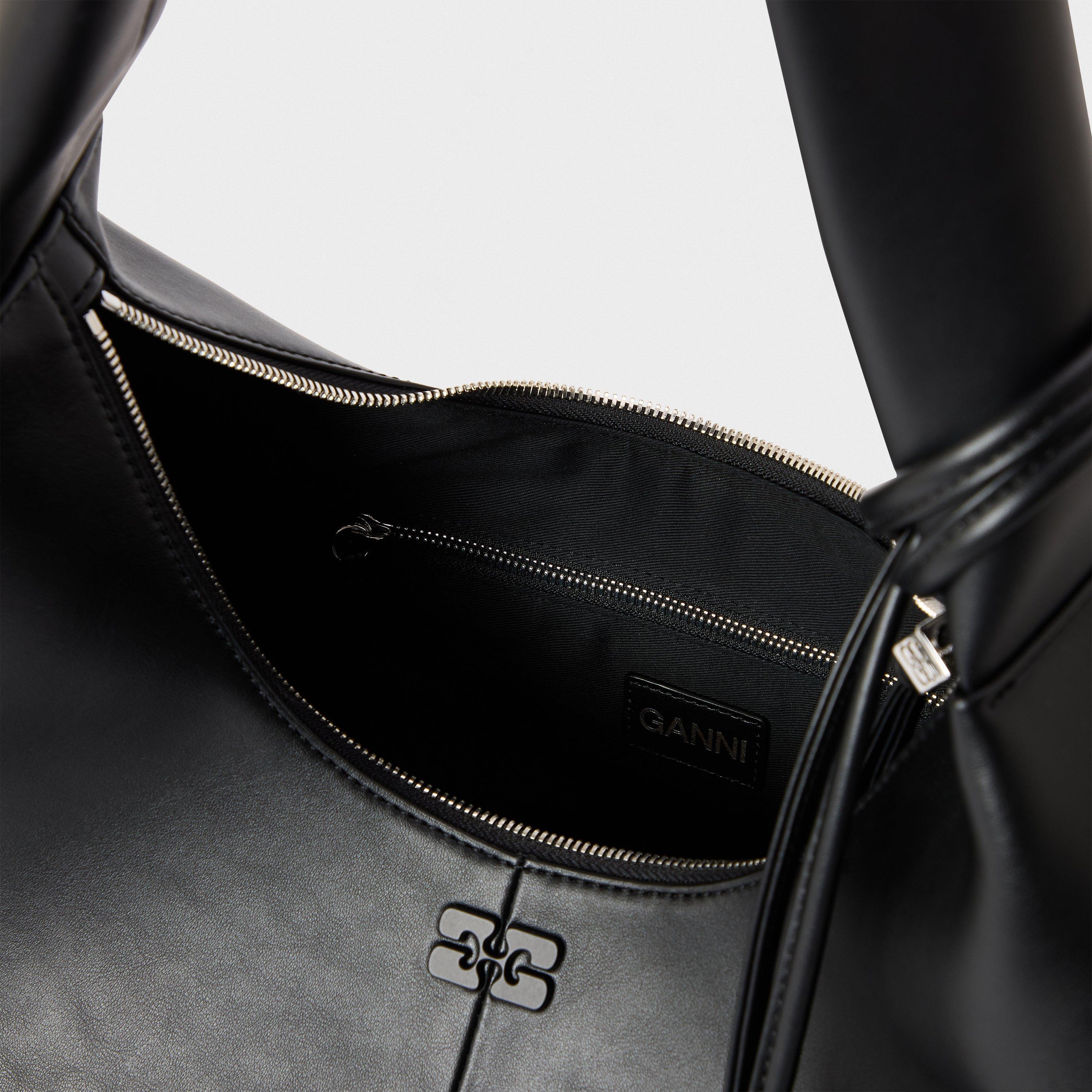 Black - Ganni - Women's Bou Hobo Bag - 5