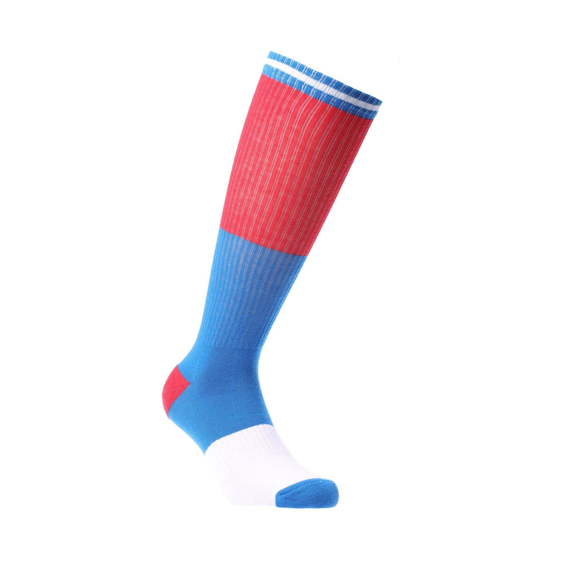 Blue - Happy Socks - Athletic Blocked Colours Socks - 1