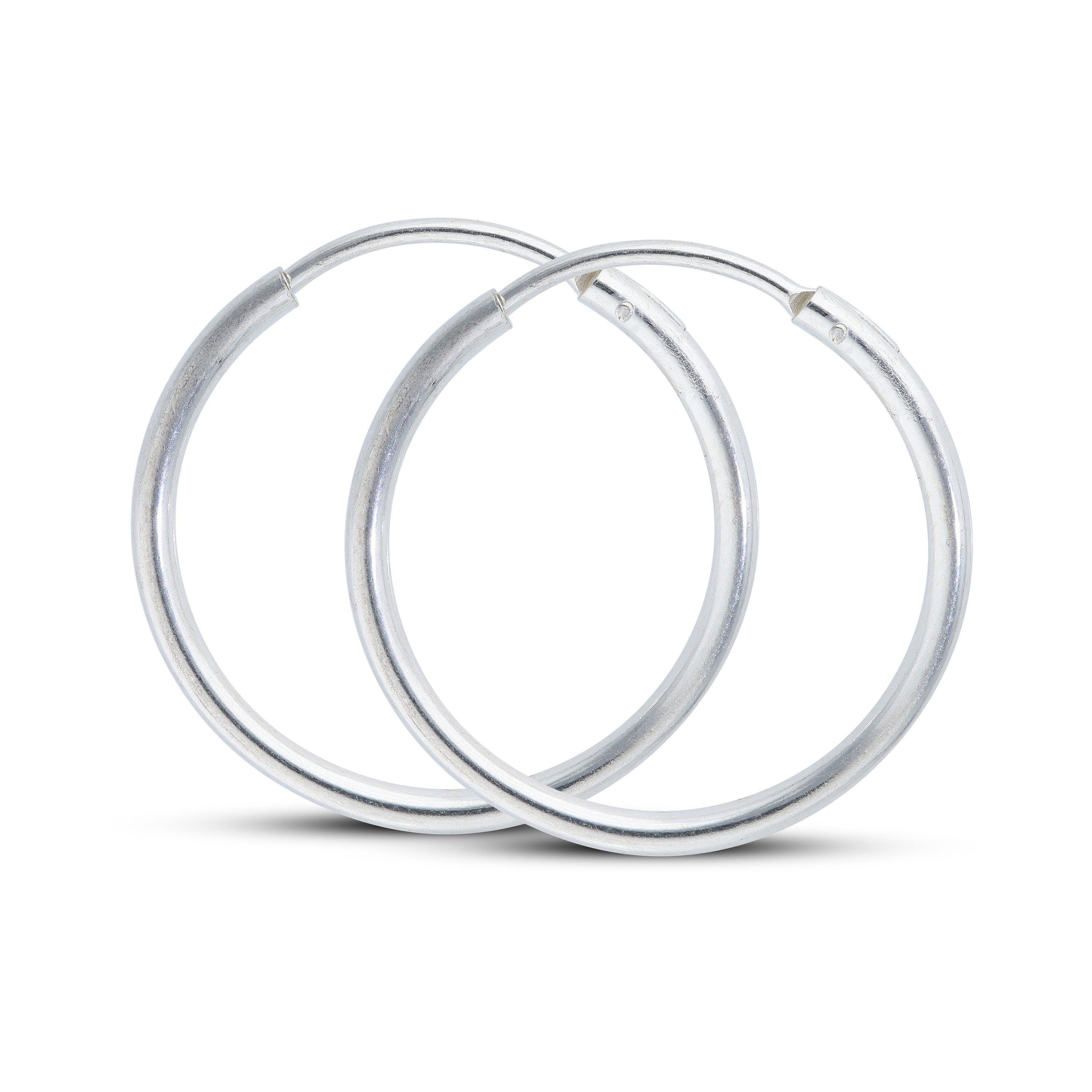 Silver - Be You - Sterling Silver 15mm Hoop Earrings