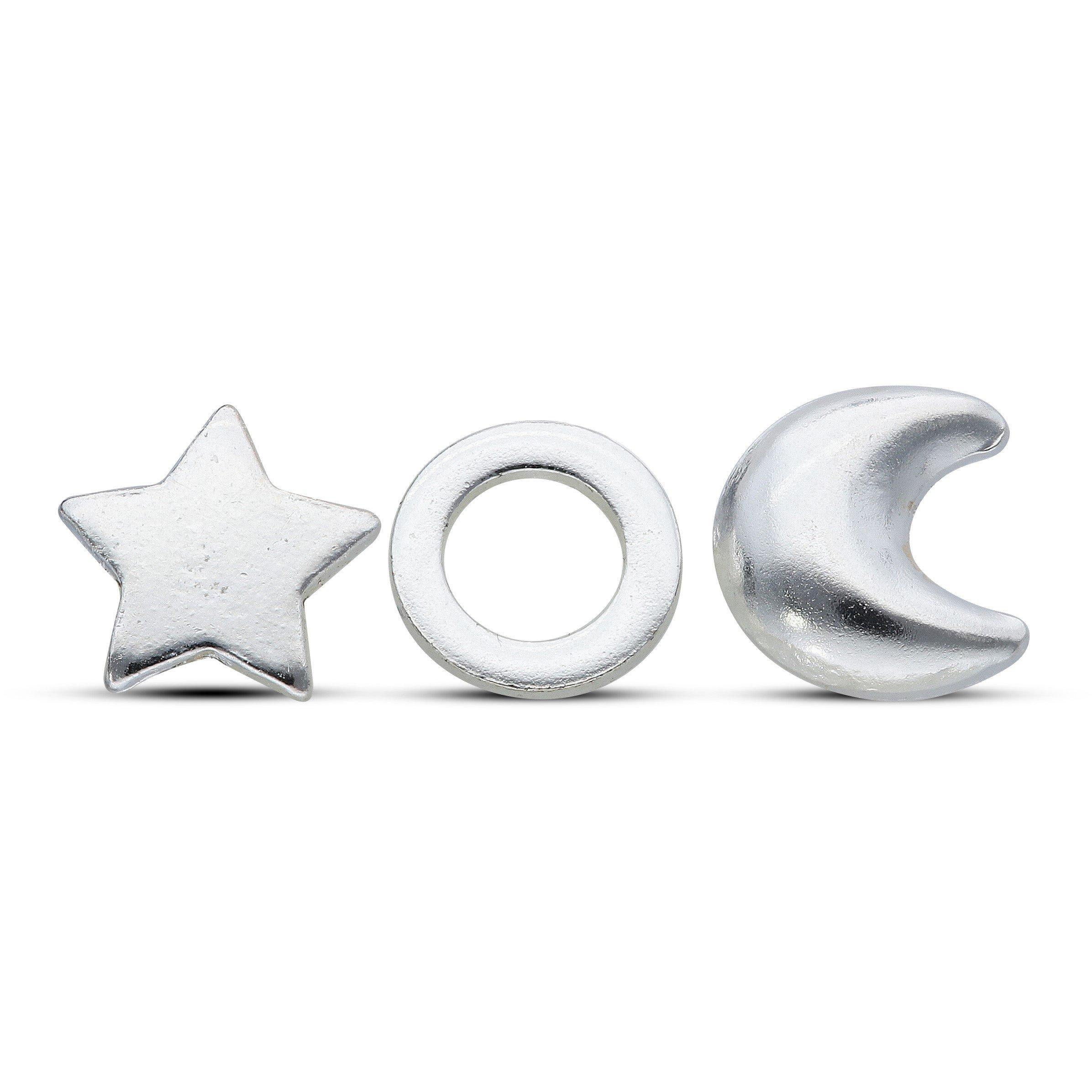Silver - Be You - Sterling Silver Celestial 3 Piece Earring Set - 1