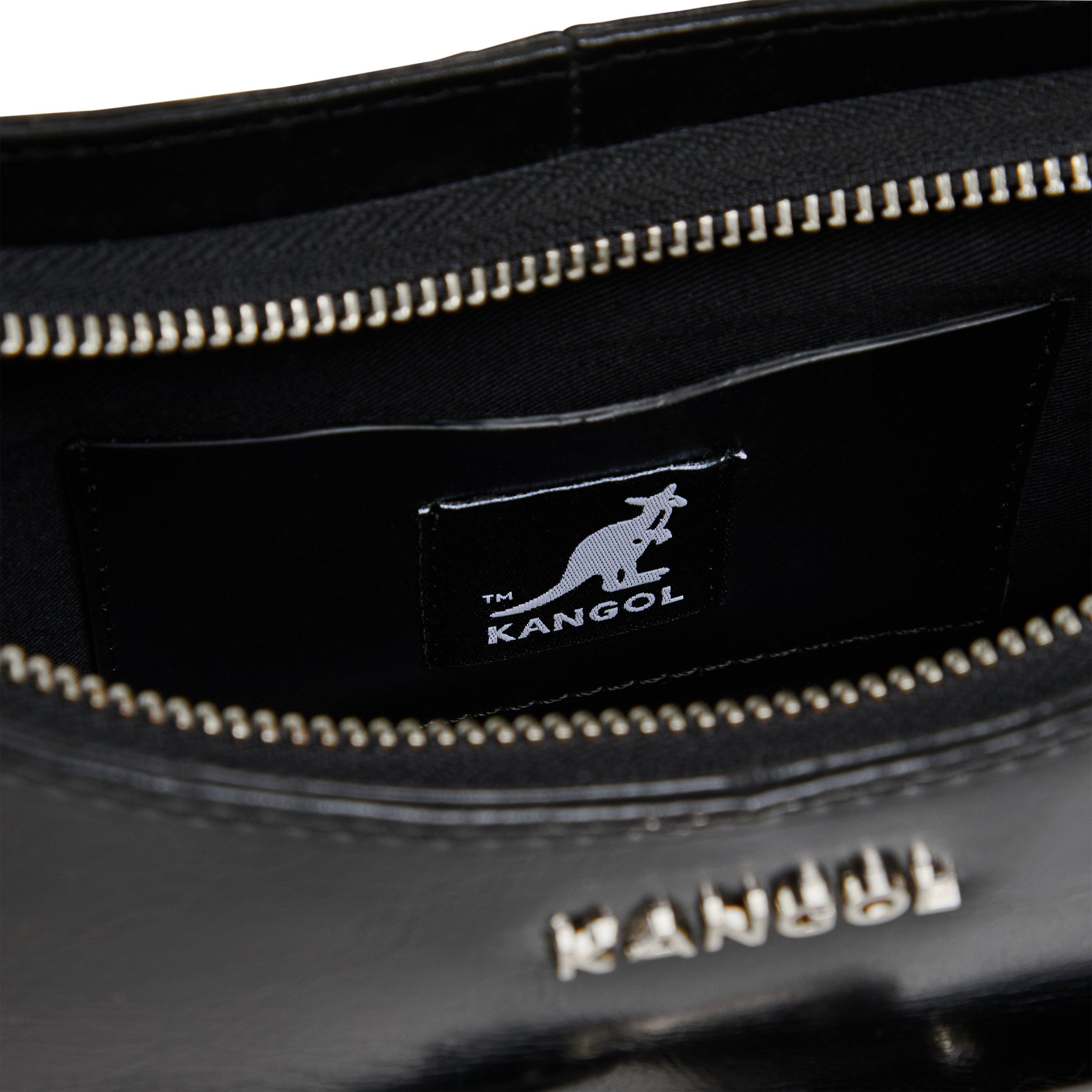 Black - Kangol - Women's Buckle Shoulder Bag - 4