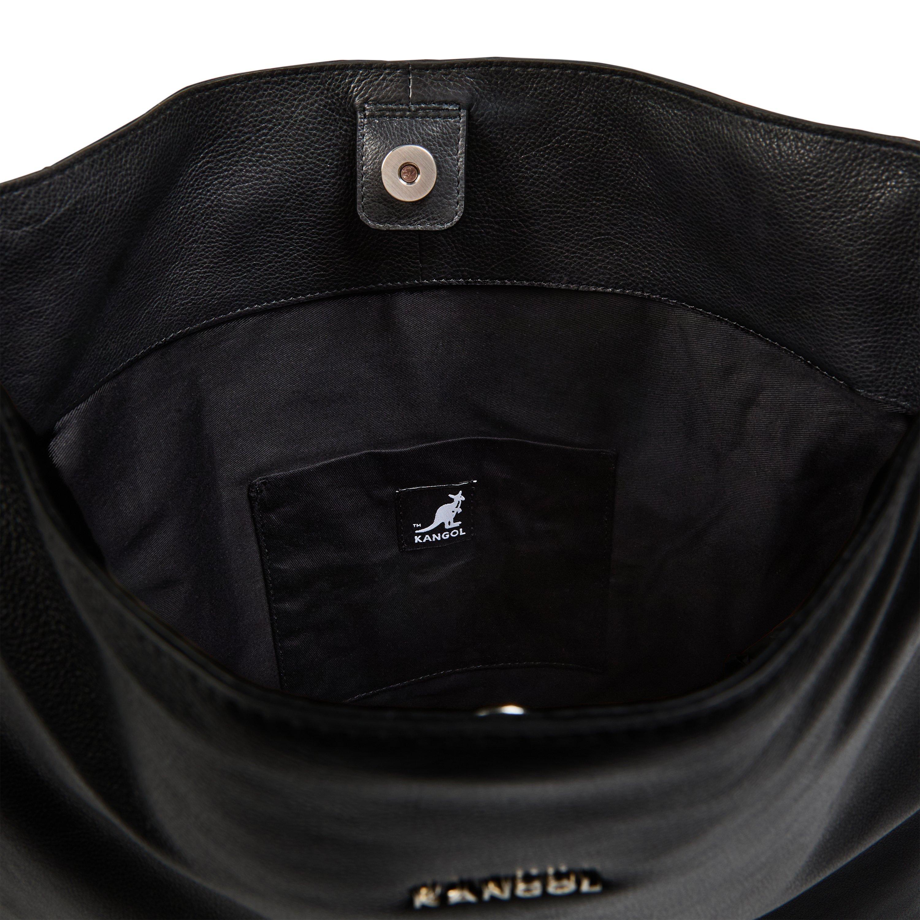 Black - Kangol - Women's Suede Cross Body Bag - 4