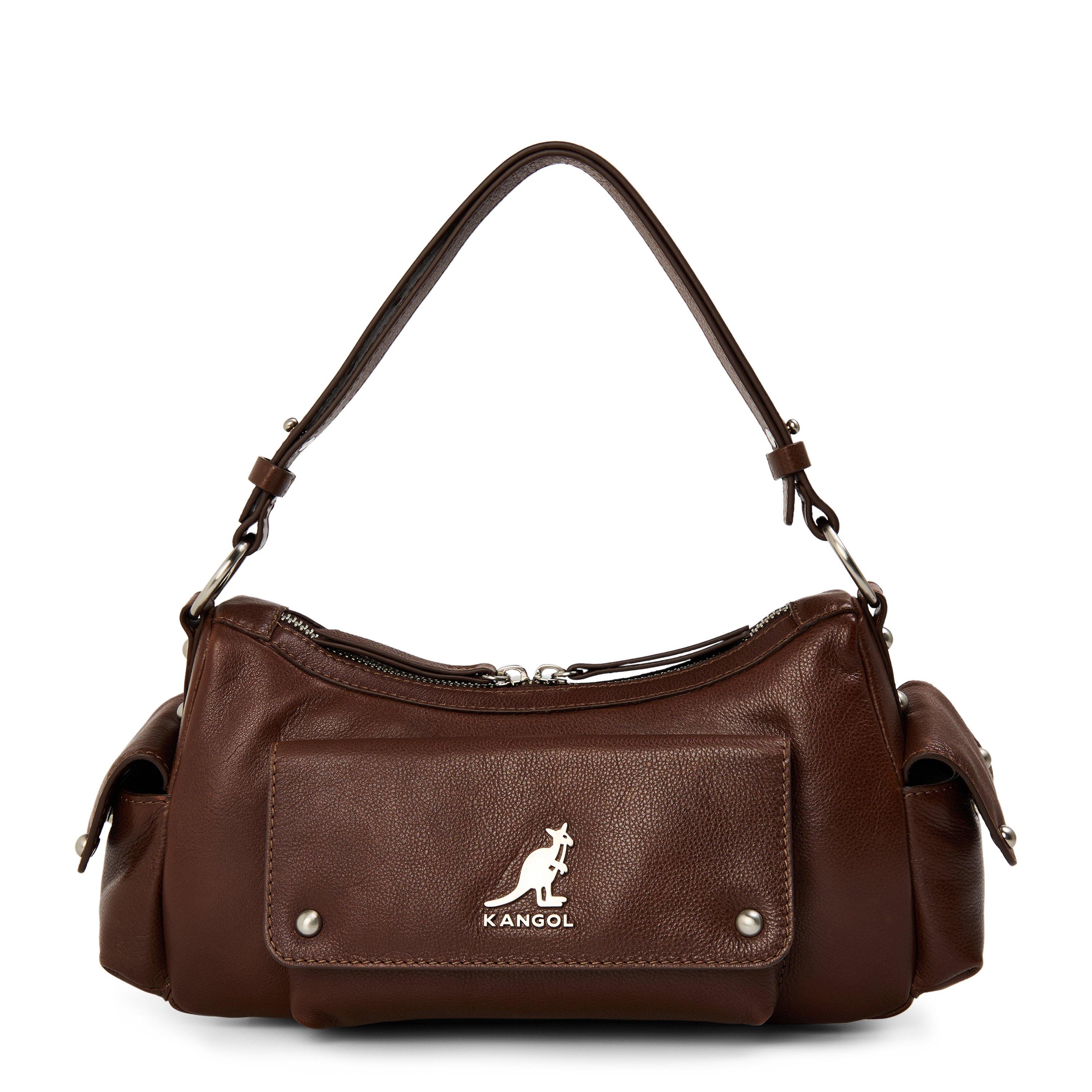 Brown - Kangol - Women's Mini Utility Shoulder Bags - 1
