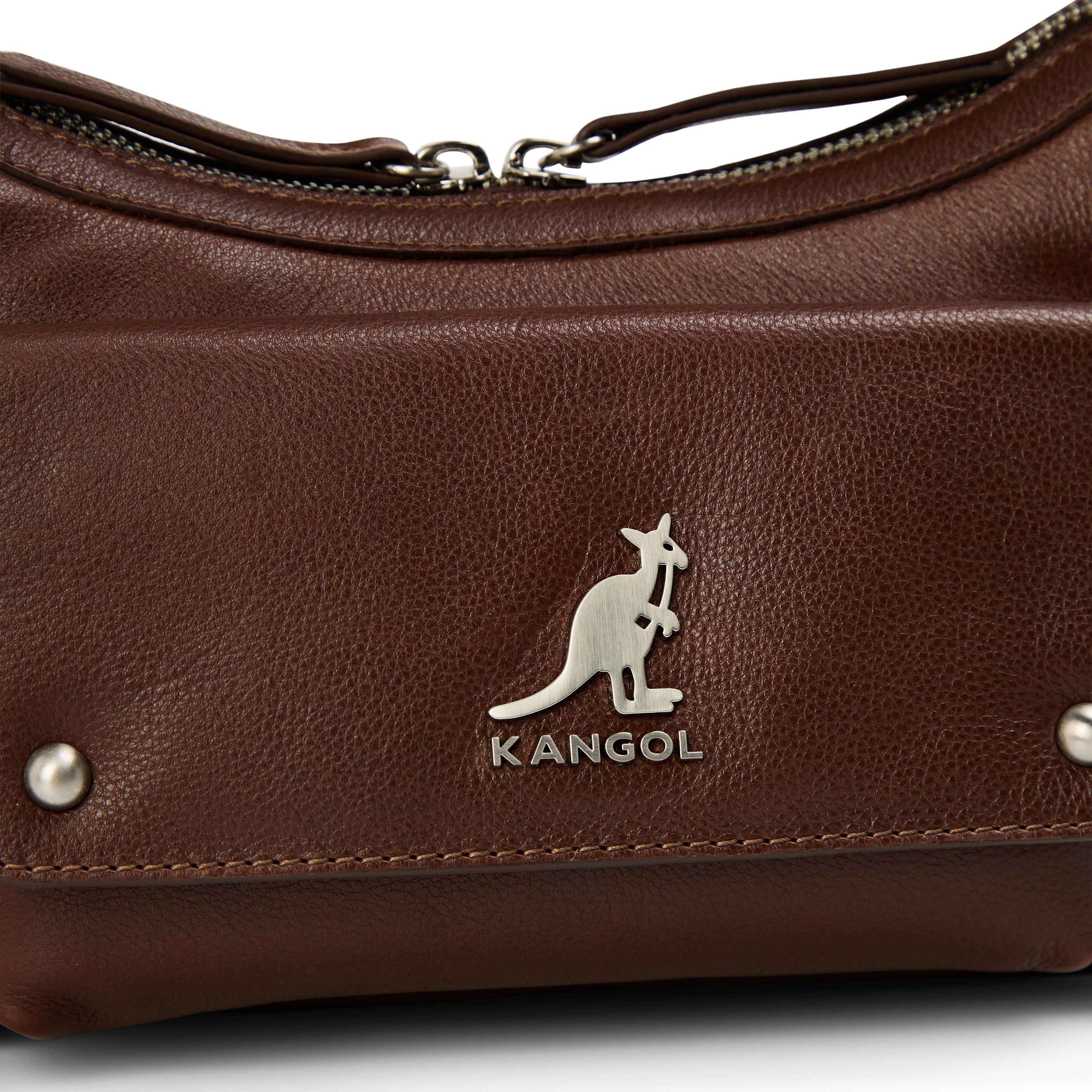 Brown - Kangol - Women's Mini Utility Shoulder Bags - 3