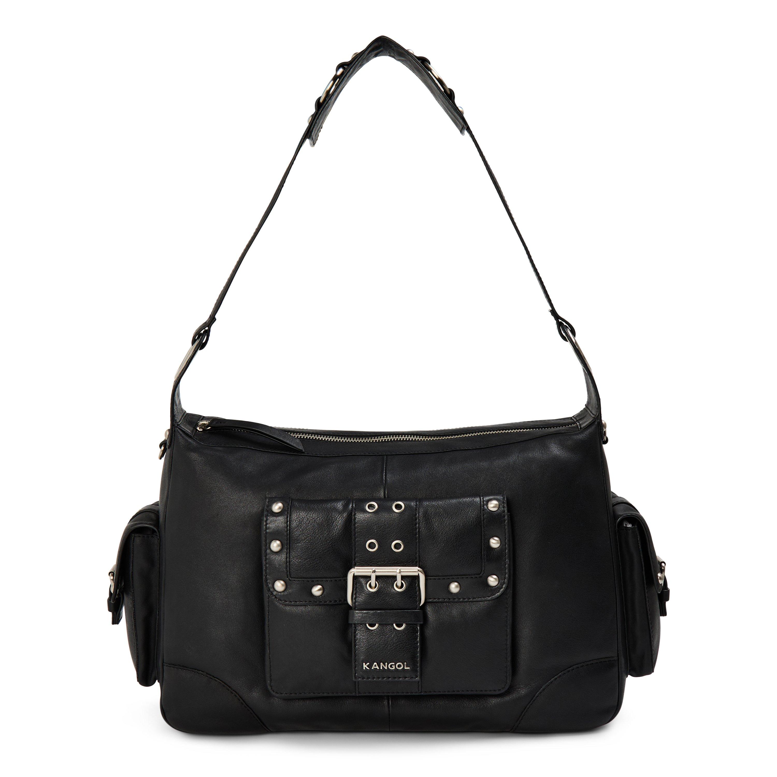 Black - Kangol - Women's Midi Utility Shoulder Bag - 1