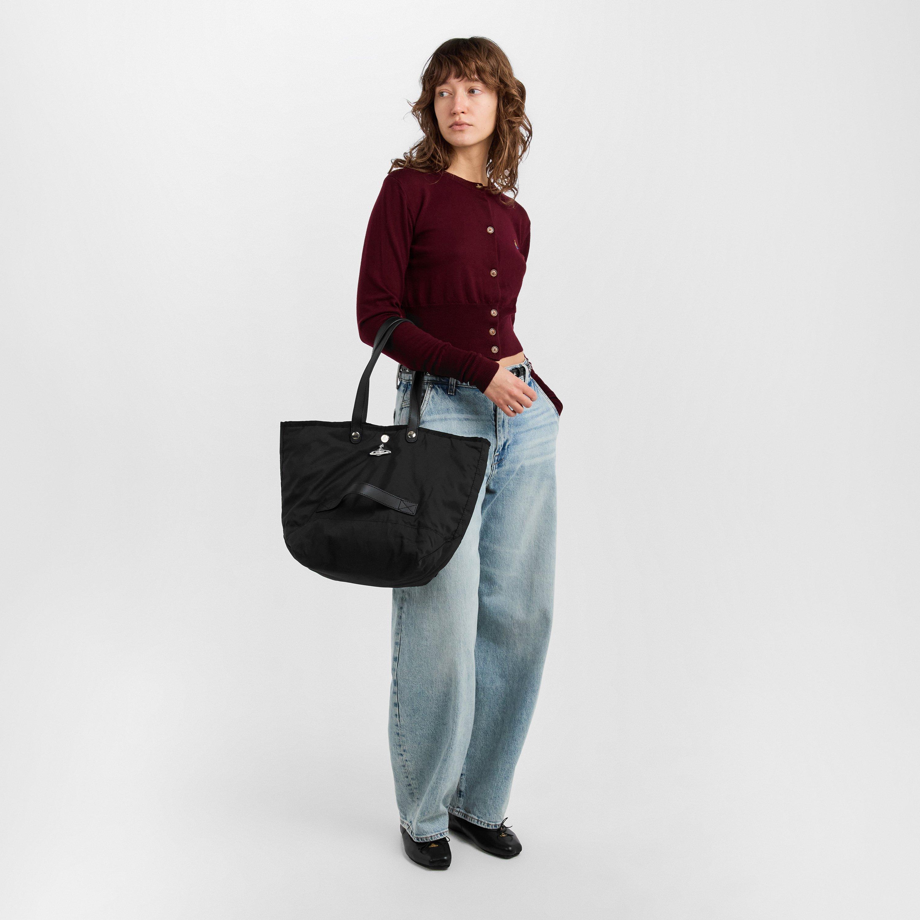 Black/Silver - Vivienne Westwood - Women's Viv Utility Small Shoulder Bag - 6