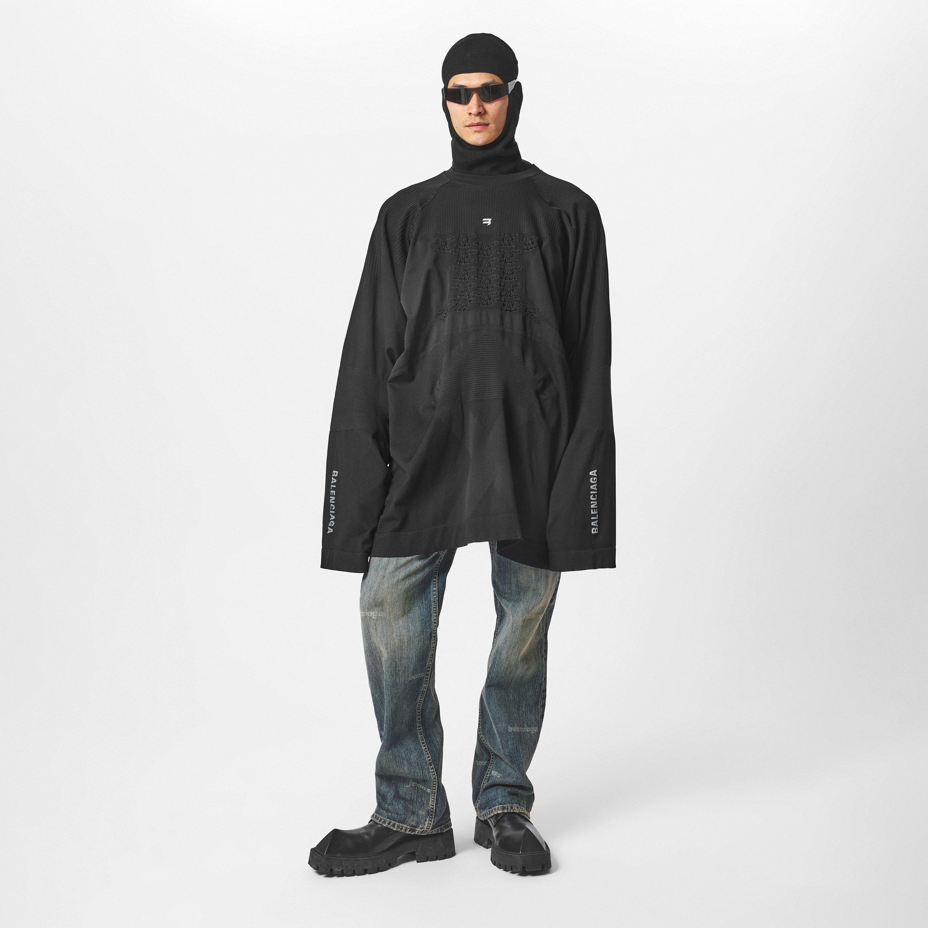 Black/ White - Balenciaga - Men's Balaclava - 5