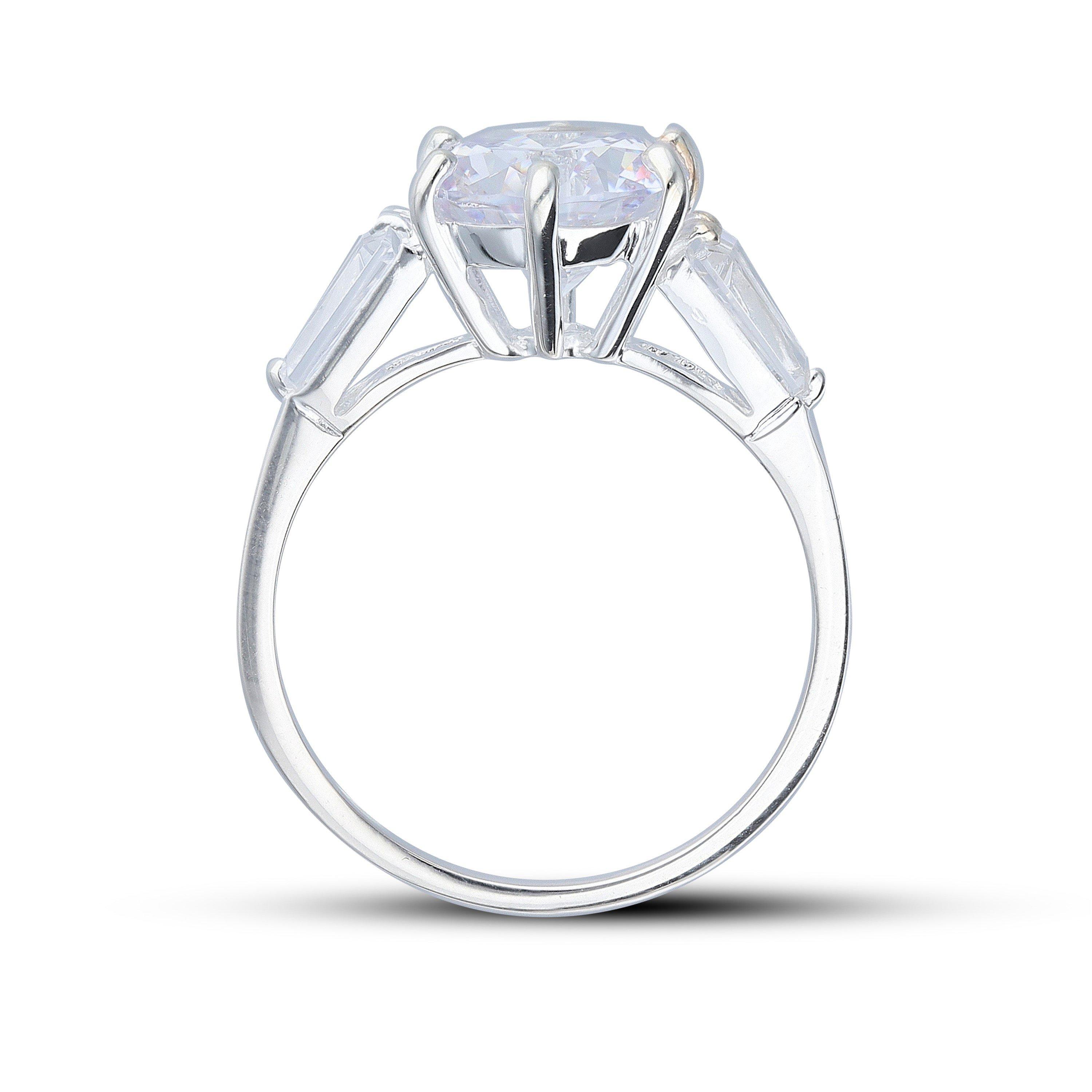 Silver - Be You - Sterling Silver Cubic Zirconia Ring - 3