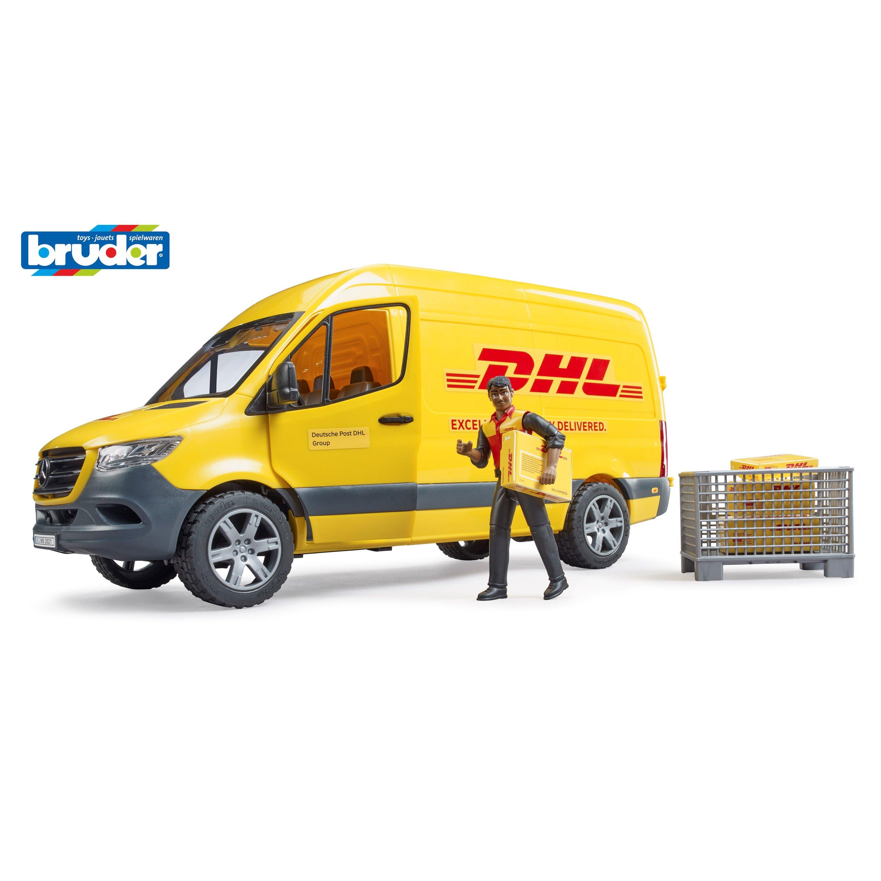 Bruder  Kids 1:16 Mb Sprinter Dhl With Driver ¿ Parcel D -  - 01:16