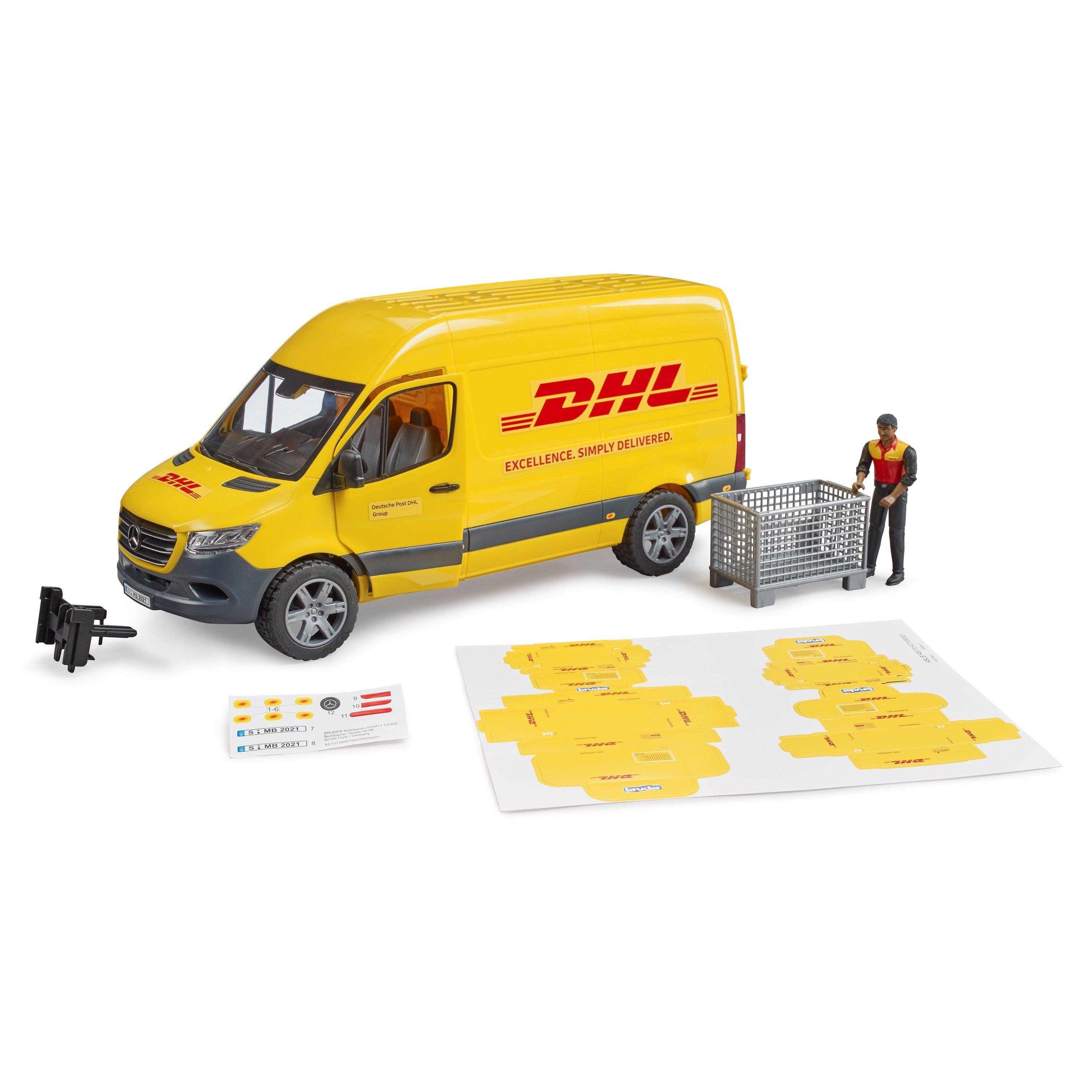 Multi - Bruder - Bruder 1:16 MB Sprinter DHL with Driver ¿ Parcel D - 10