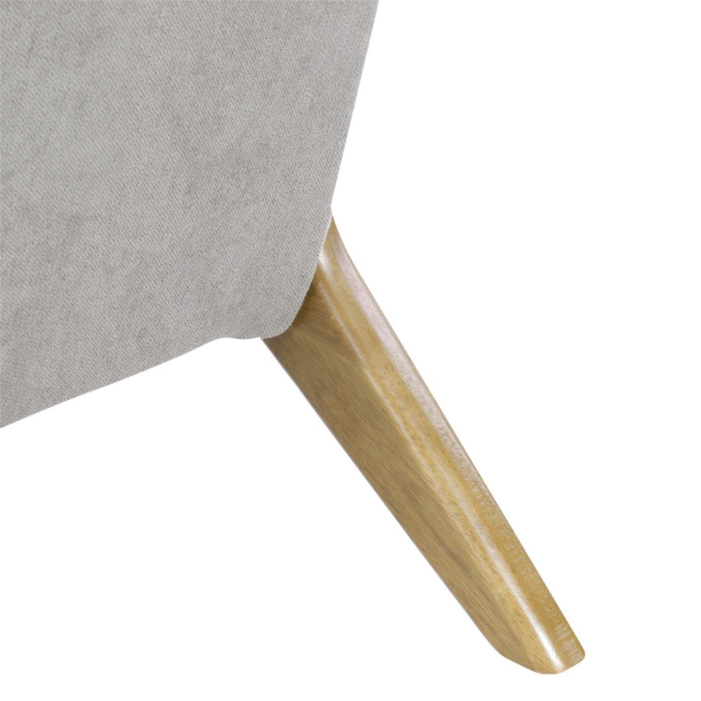 Light Grey - Kabinet UK - Grey Wooden Frame Upholstered Lounge Armchair - 8