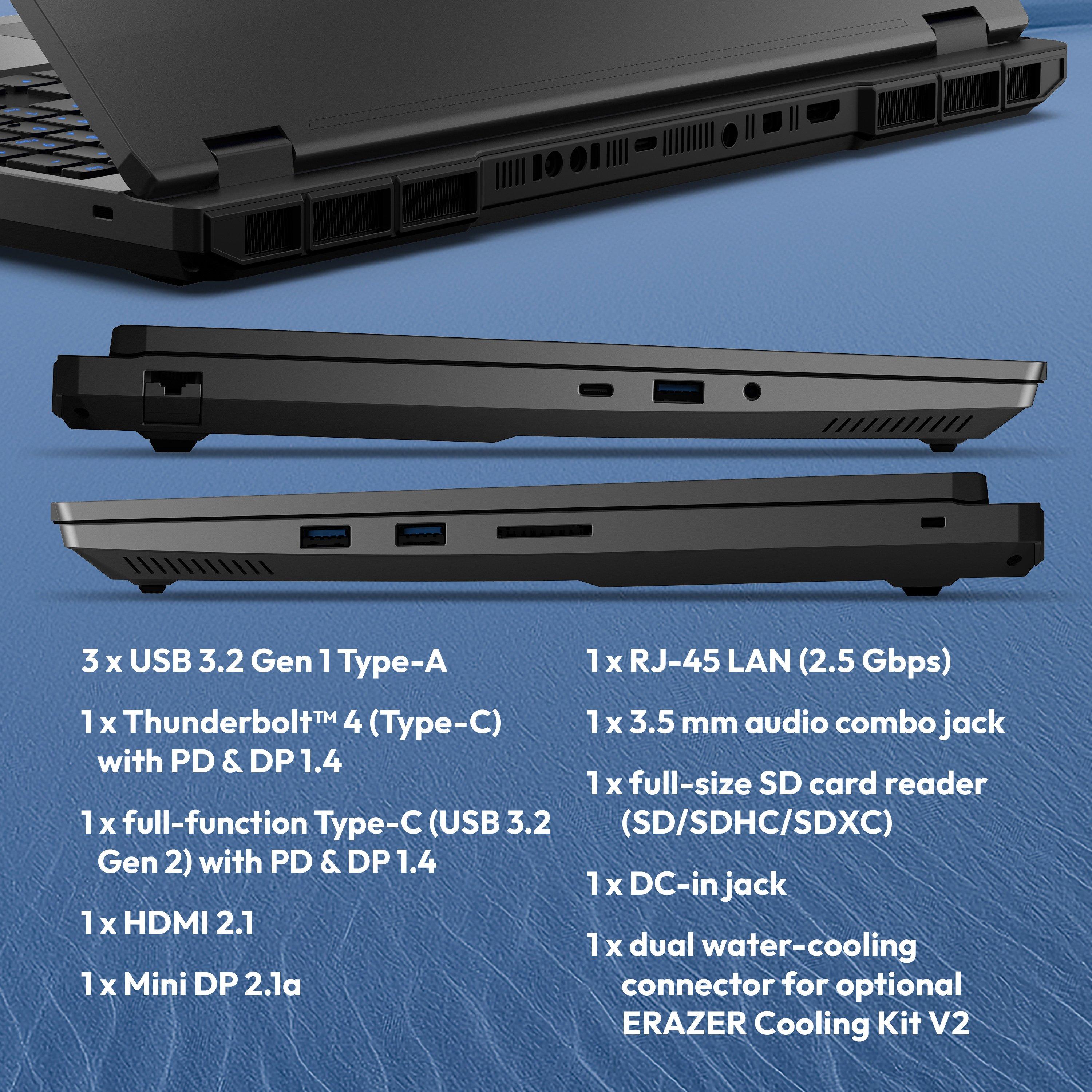 Negro - Medion - Medion Erazer Beast 16 X1 Ultimate RTX 5090 16 Inch Laptop - Intel Core Ultra 9 290HX 64GB 2TB SSD - 10