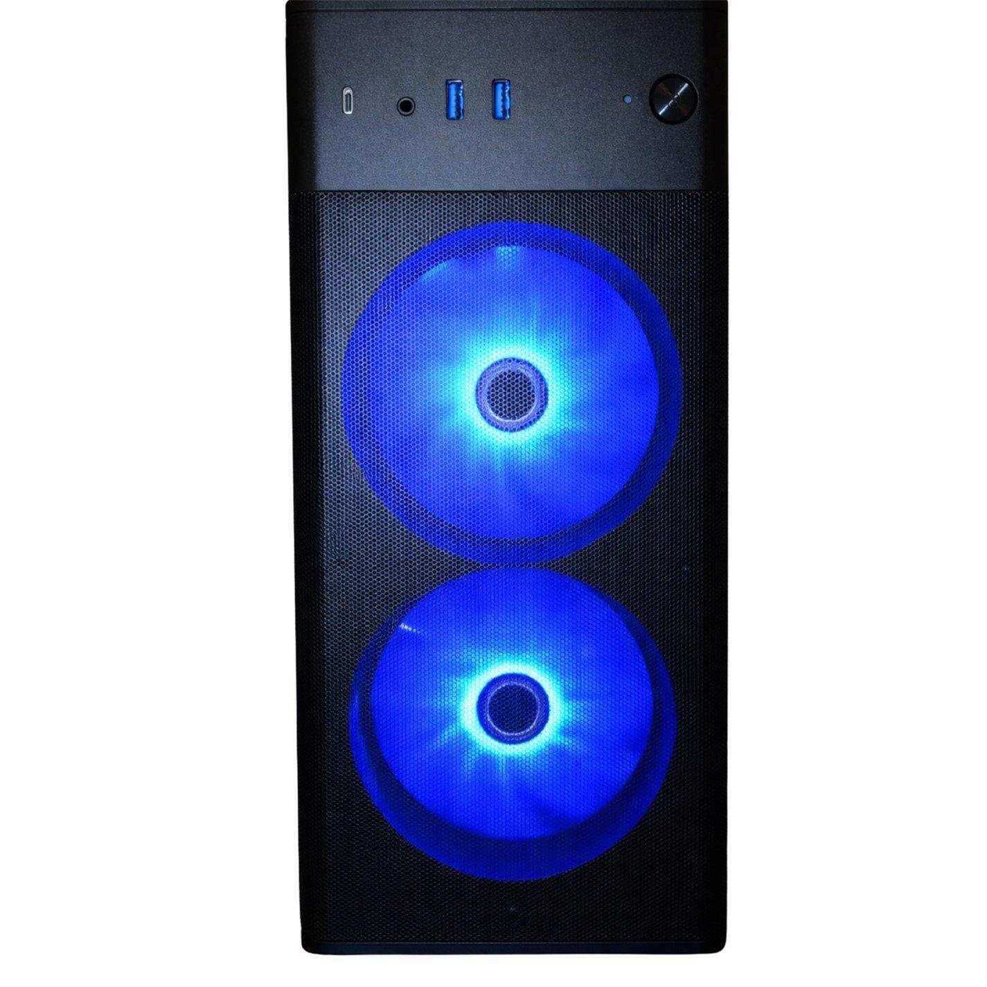Black - Medion - Medion Erazer Recon E45 RTX 5060 Gaming PC - AMD Ryzen 5 5500 32GB 1TB SSD - Black - 1