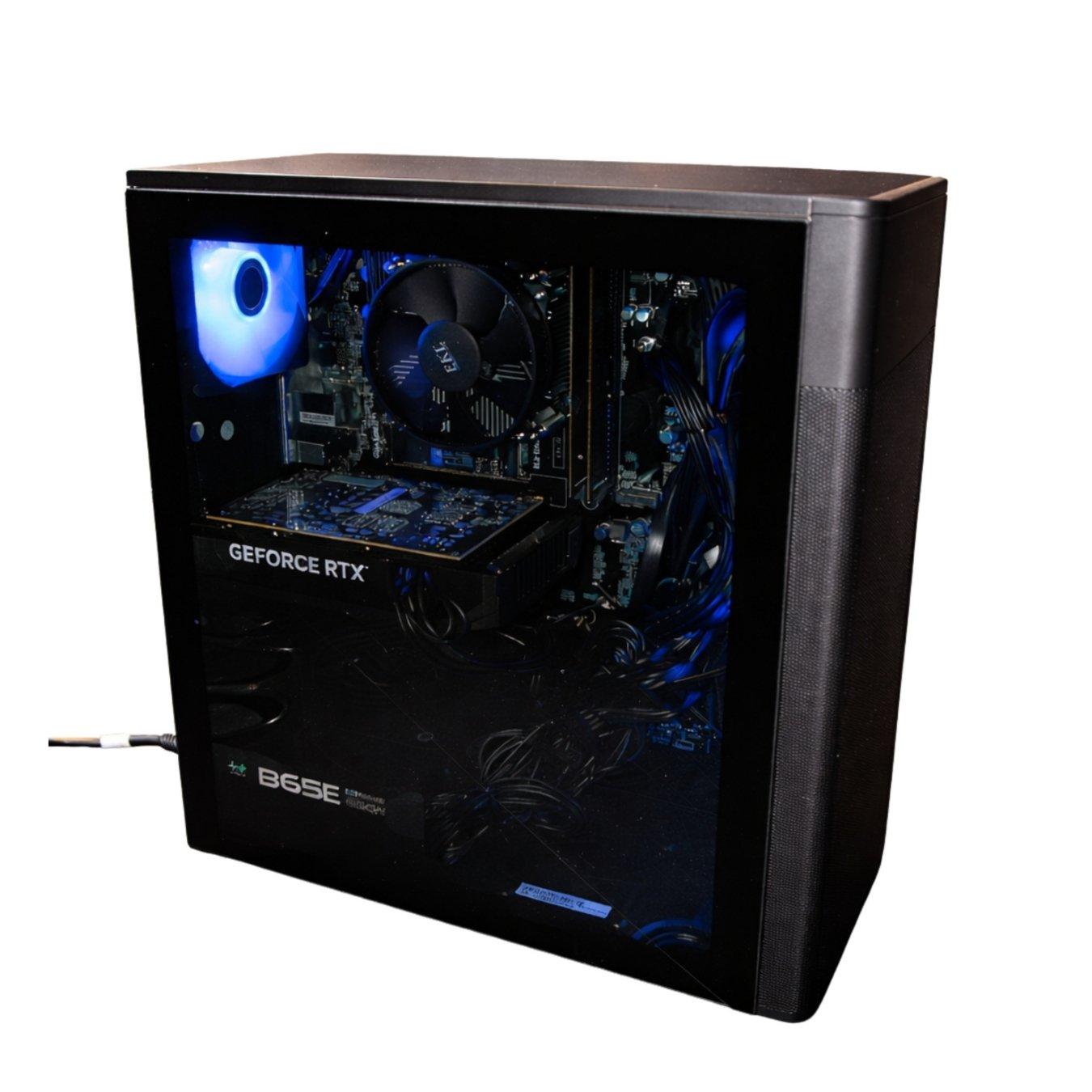 Black - Medion - Medion Erazer Recon E45 RTX 5060 Gaming PC - AMD Ryzen 5 5500 32GB 1TB SSD - Black - 4