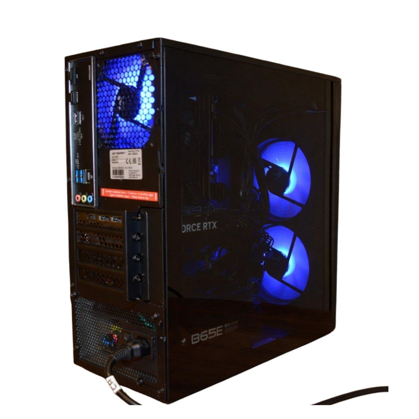 Black - Medion - Medion Erazer Recon E45 RTX 5060 Gaming PC - AMD Ryzen 5 5500 32GB 1TB SSD - Black - 5