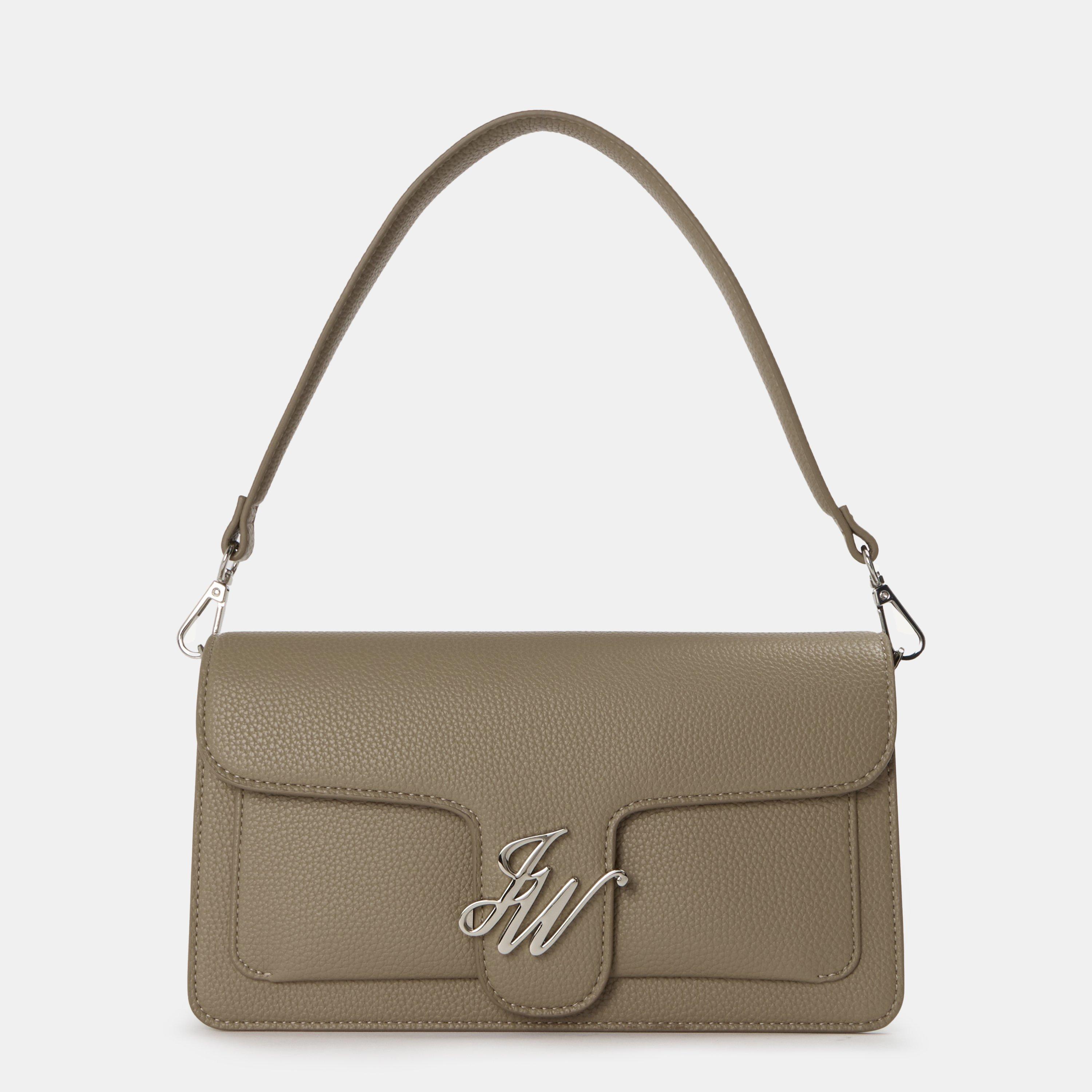 Dark Stone - Jack Wills - Buckle Baguette HandbagsCrossbody Bags - 1