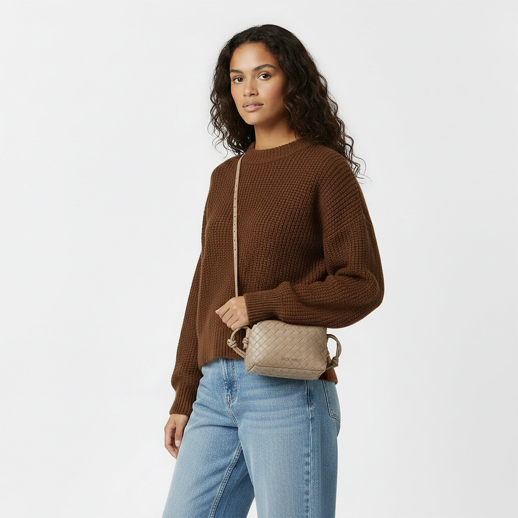 Taupe - Jack Wills - Woven crossbody Bag - 3