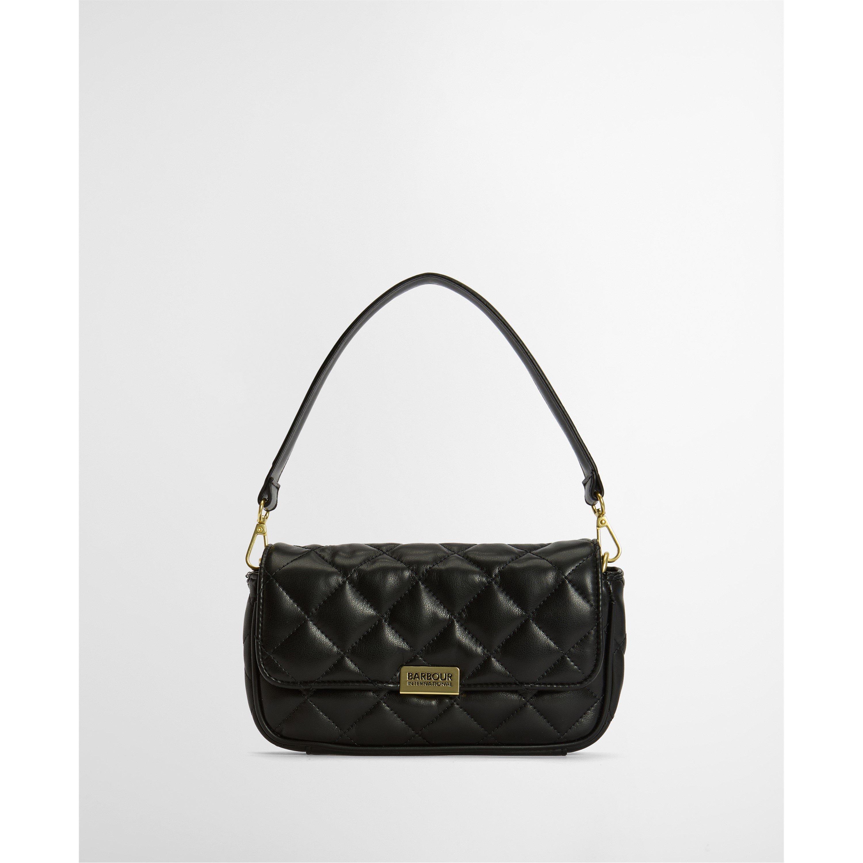 Barbour International Womens Soft Quilt Mini Soho Crossbody Bag - Black
