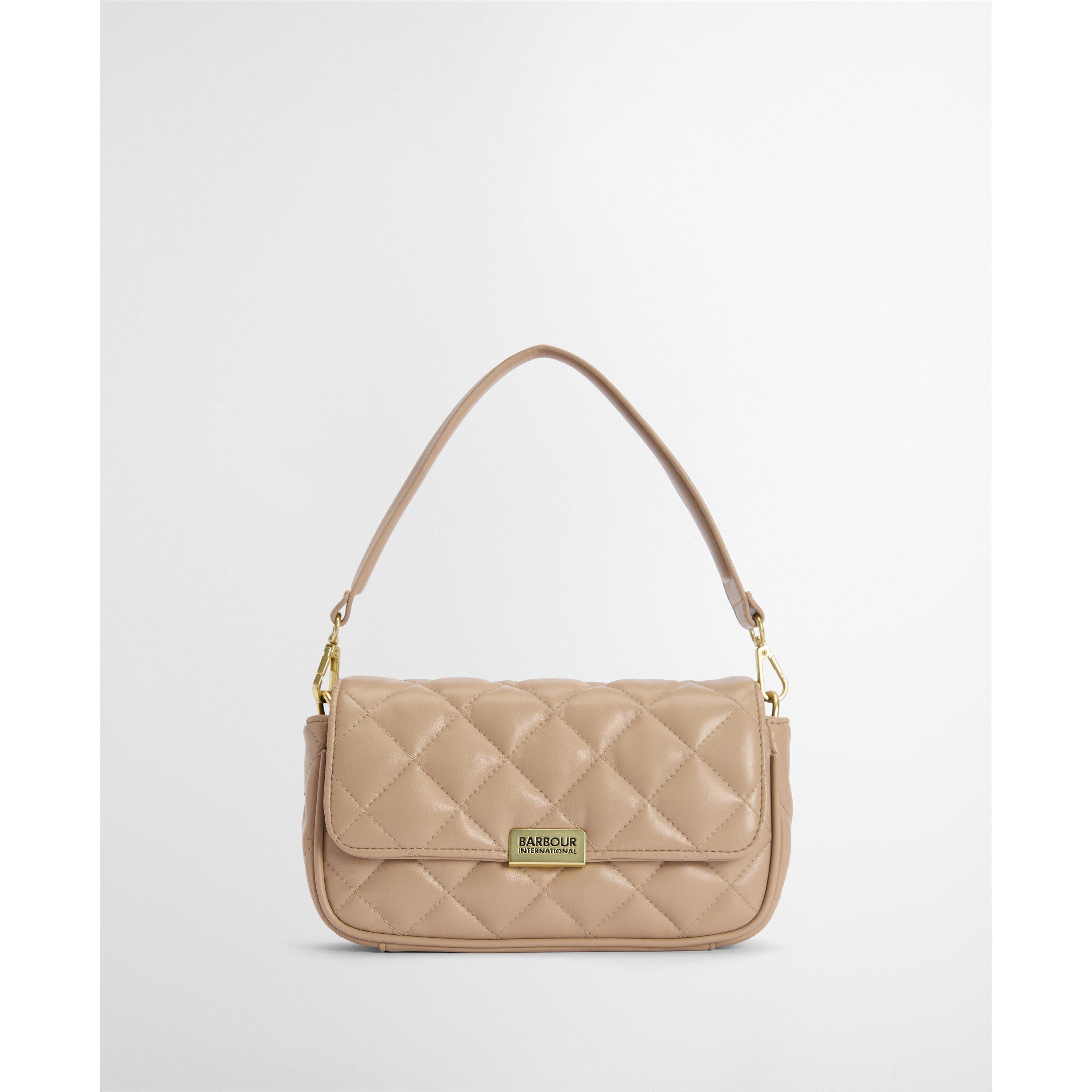 Camel - Barbour International - Womens Soft Quilt Mini Soho Crossbody Bag - 1
