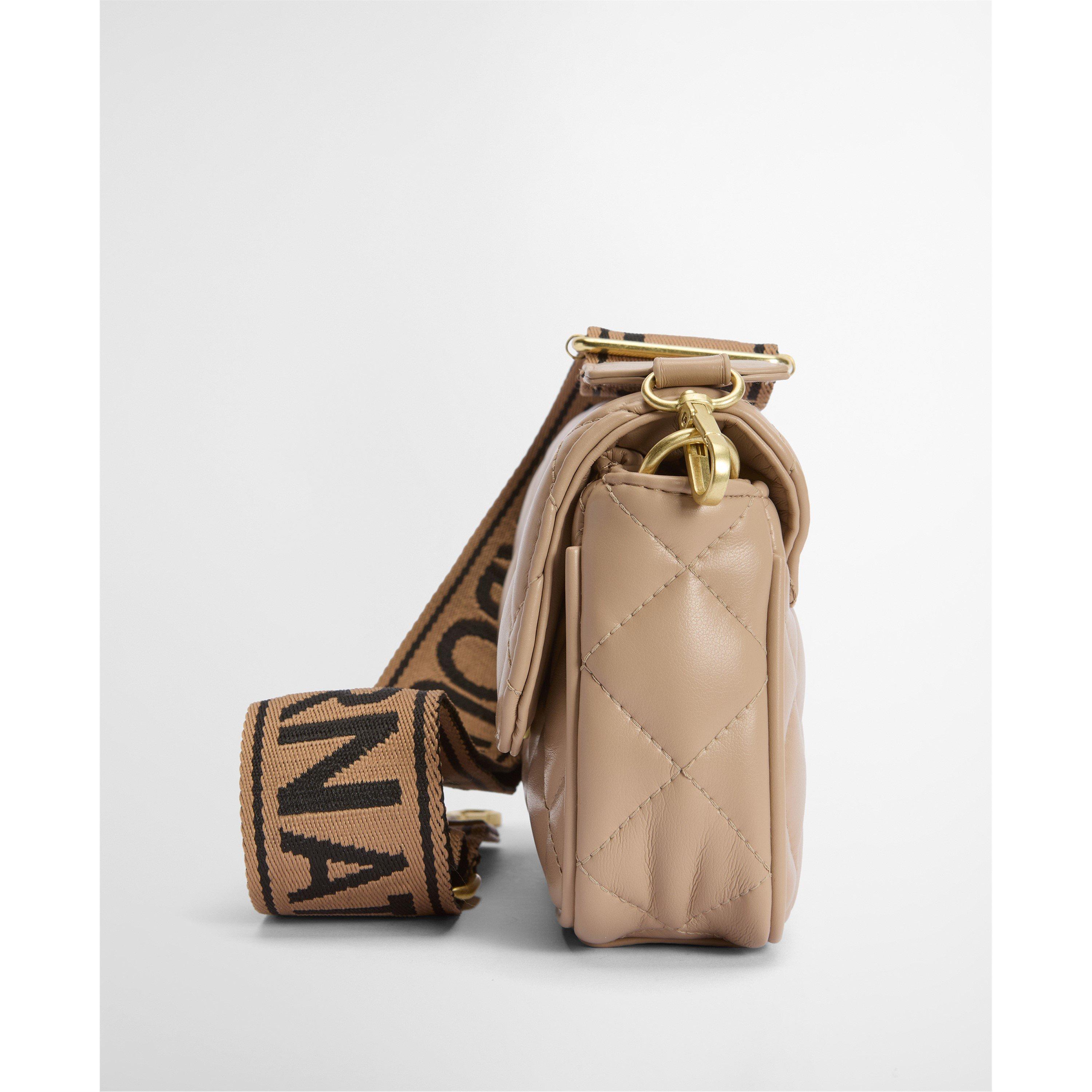 Camel - Barbour International - Womens Soft Quilt Mini Soho Crossbody Bag - 11