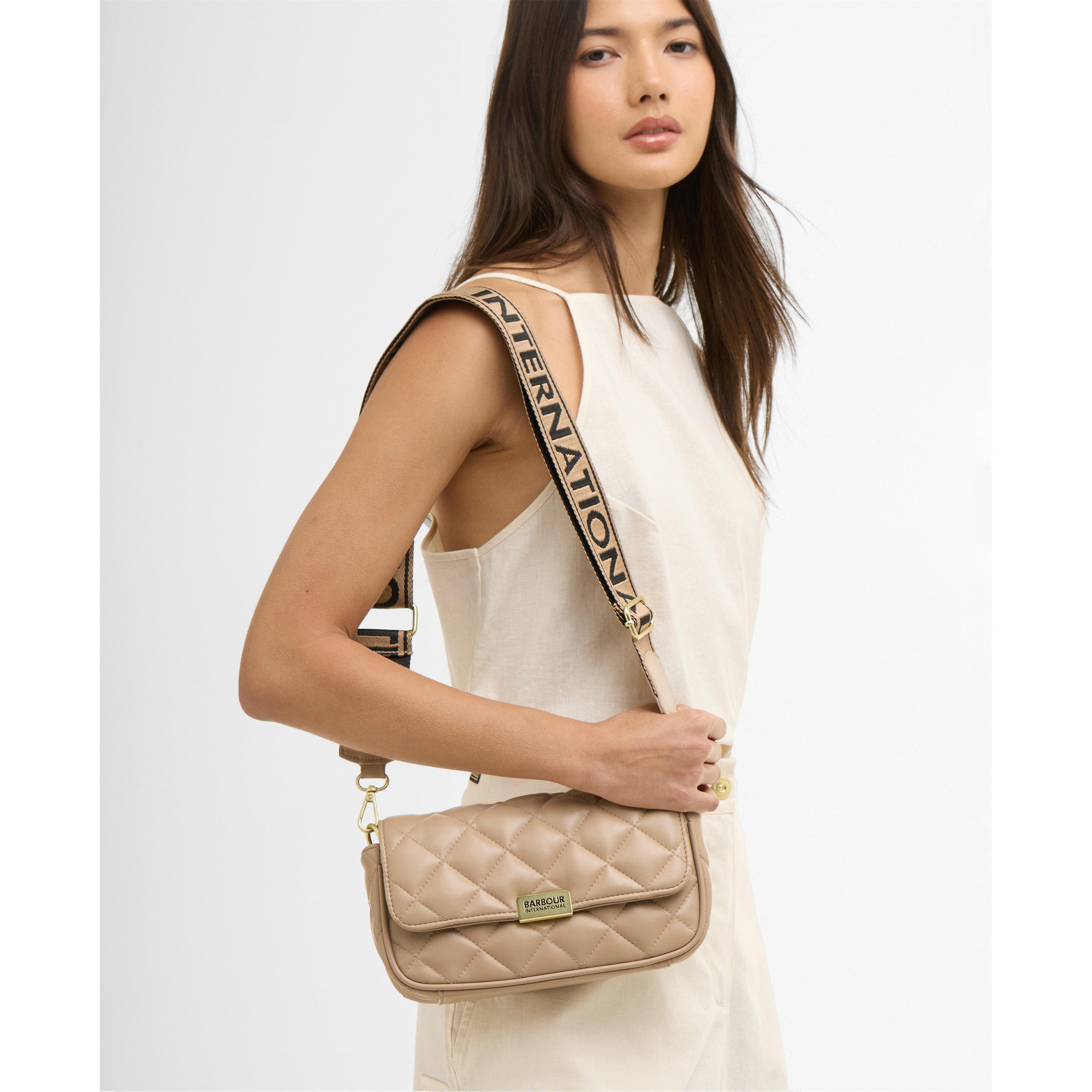 Camel - Barbour International - Womens Soft Quilt Mini Soho Crossbody Bag - 4