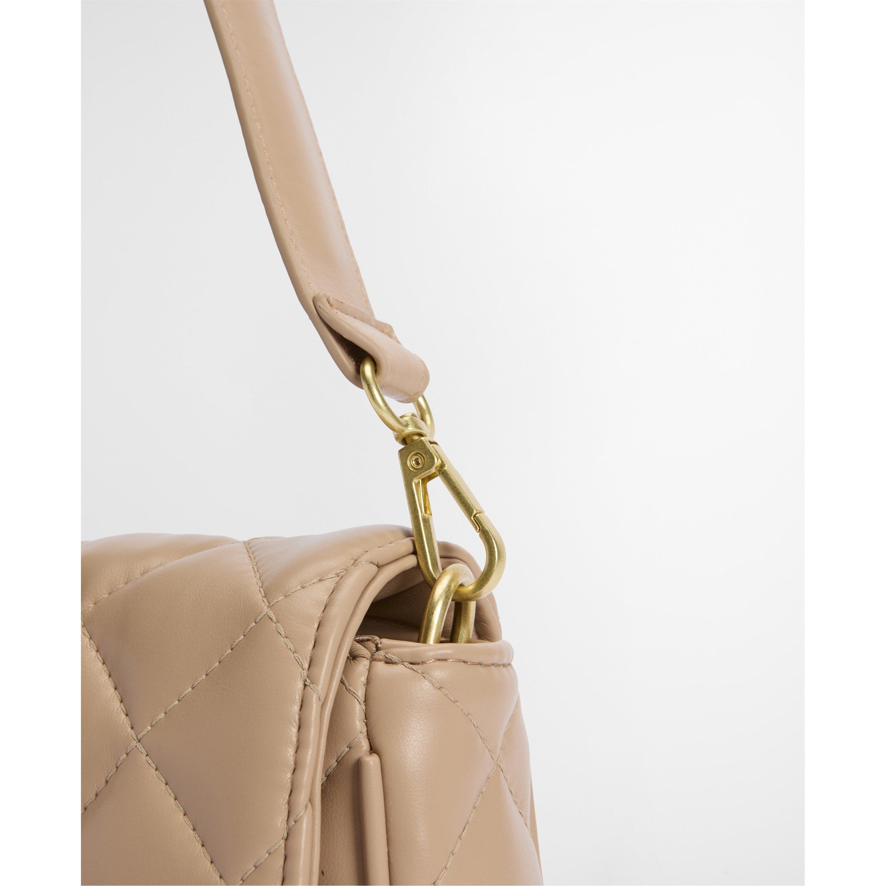 Camel - Barbour International - Womens Soft Quilt Mini Soho Crossbody Bag - 7